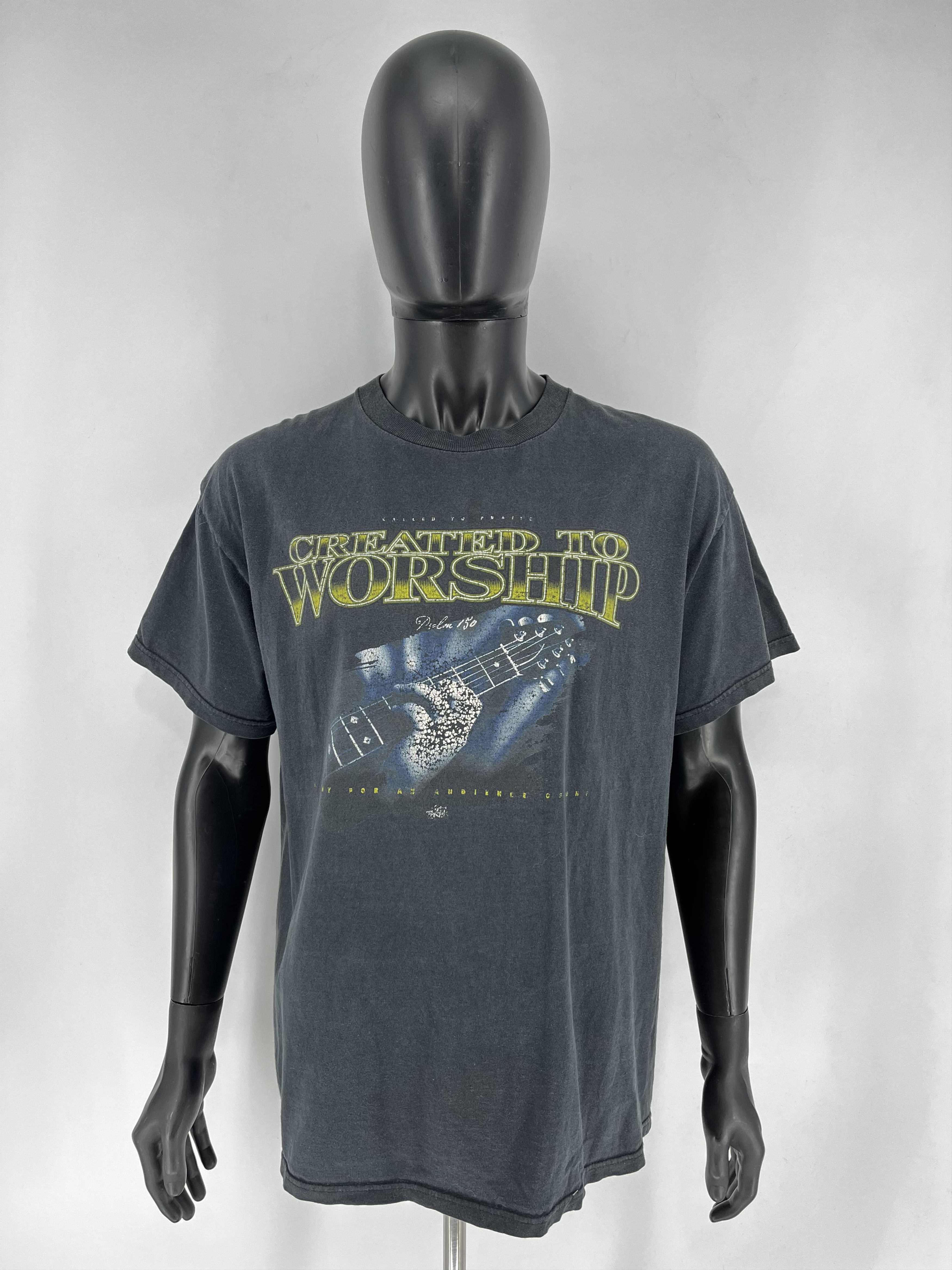 Band Tees Vintage Created To Worship Shirt Mens Large Black 1990s Size US L / EU 52-54 / 3 - 3 Thumbnail