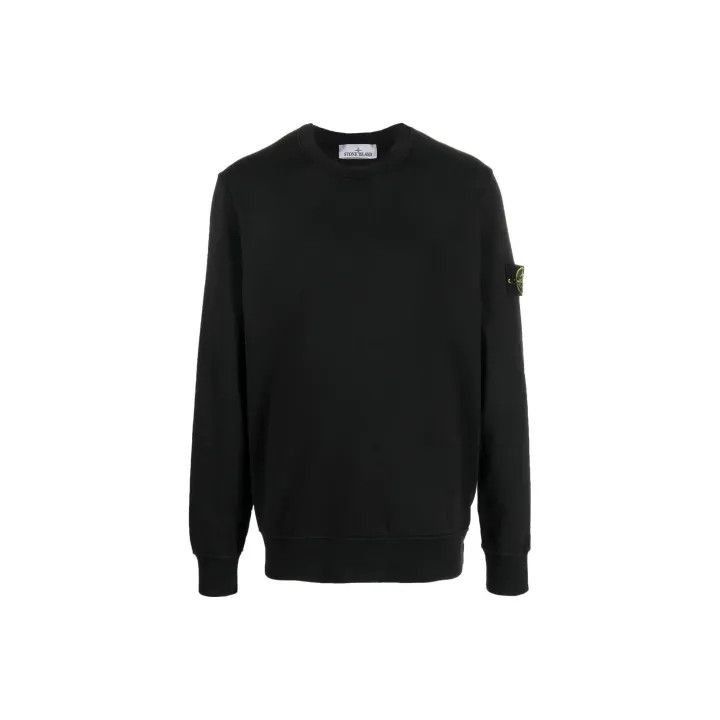 Stone Island Black Long Sleeve Sweatshirt for Men -2506