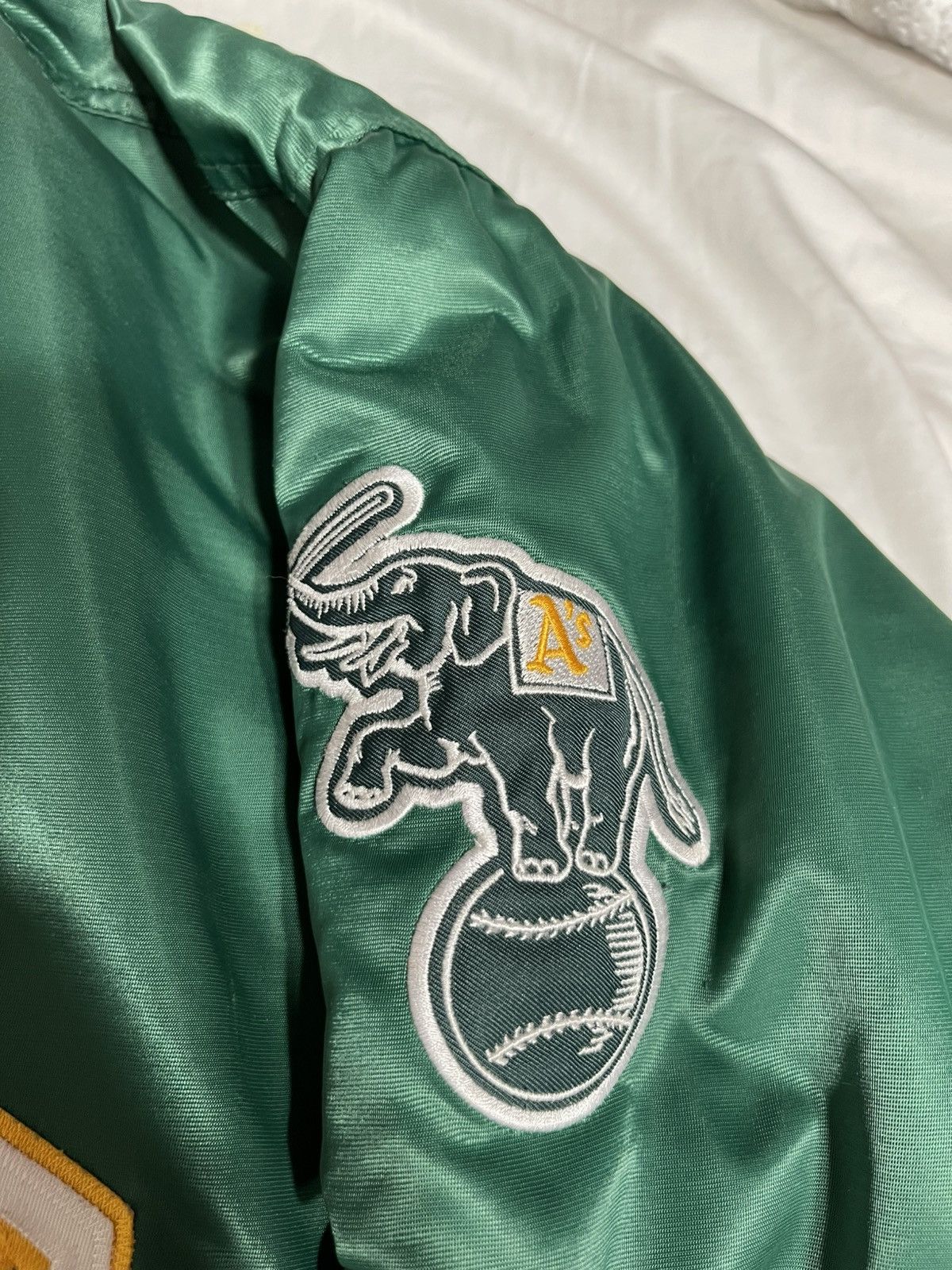 Majestic × Vintage Vintage Oakland Athletics majestic jacket Size US XL / EU 56 / 4 - 2 Thumbnail