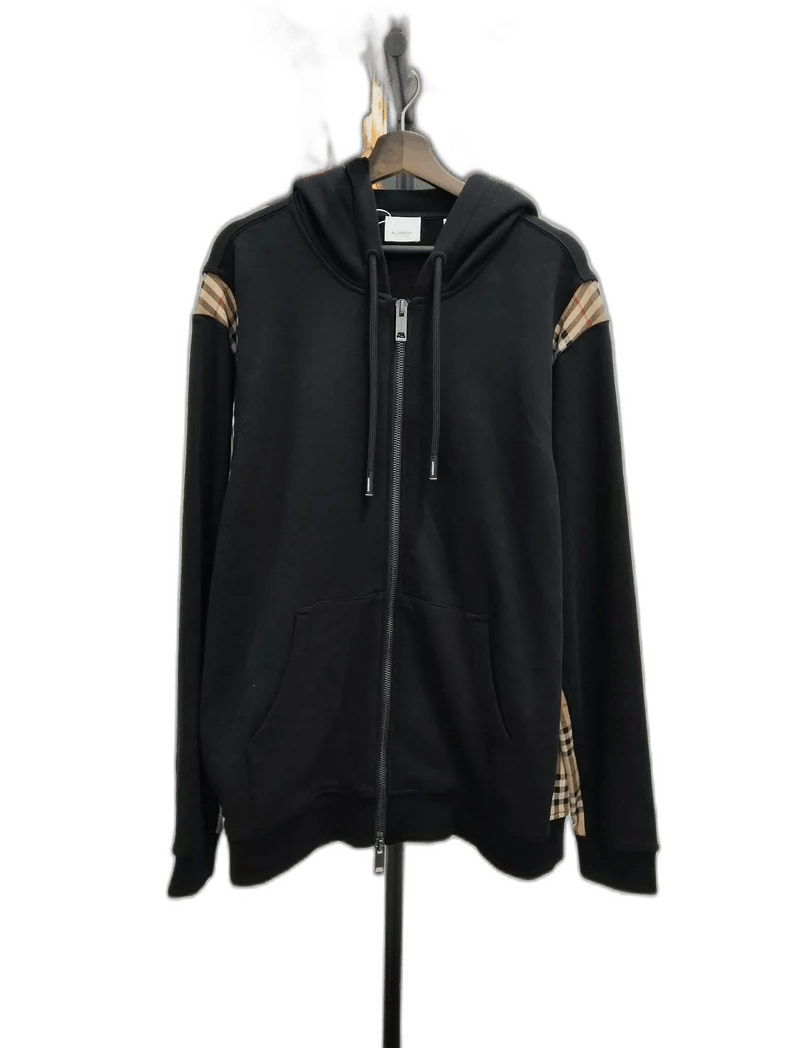 Burberry Burberry Black Zip-Up Hoodie Size US XL / EU 56 / 4 - 1 Thumbnail