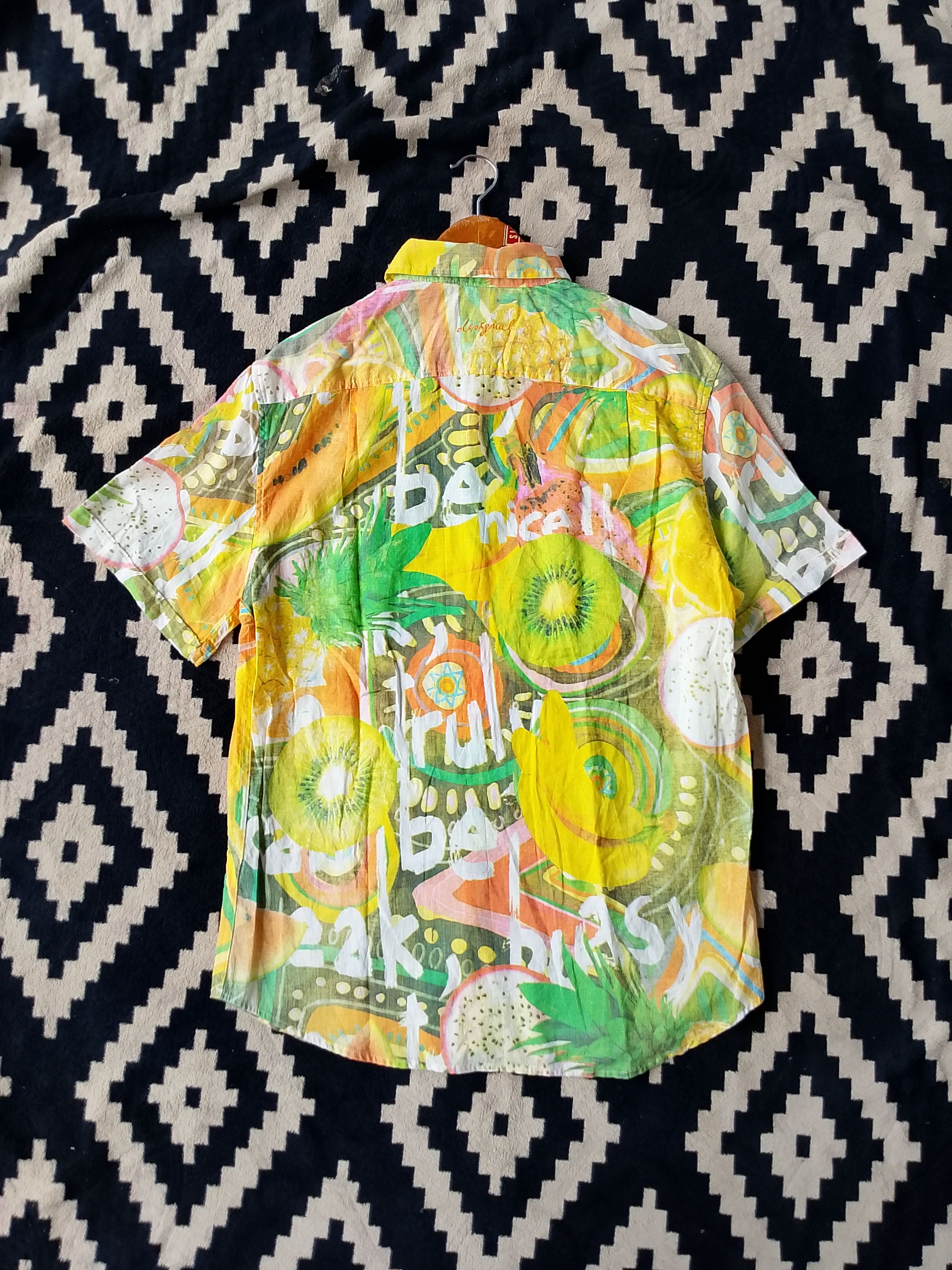 Desigual 90s Y2K Desigual Psychedelic Art Shirt Retro Underground Size US L / EU 52-54 / 3 - 6 Thumbnail