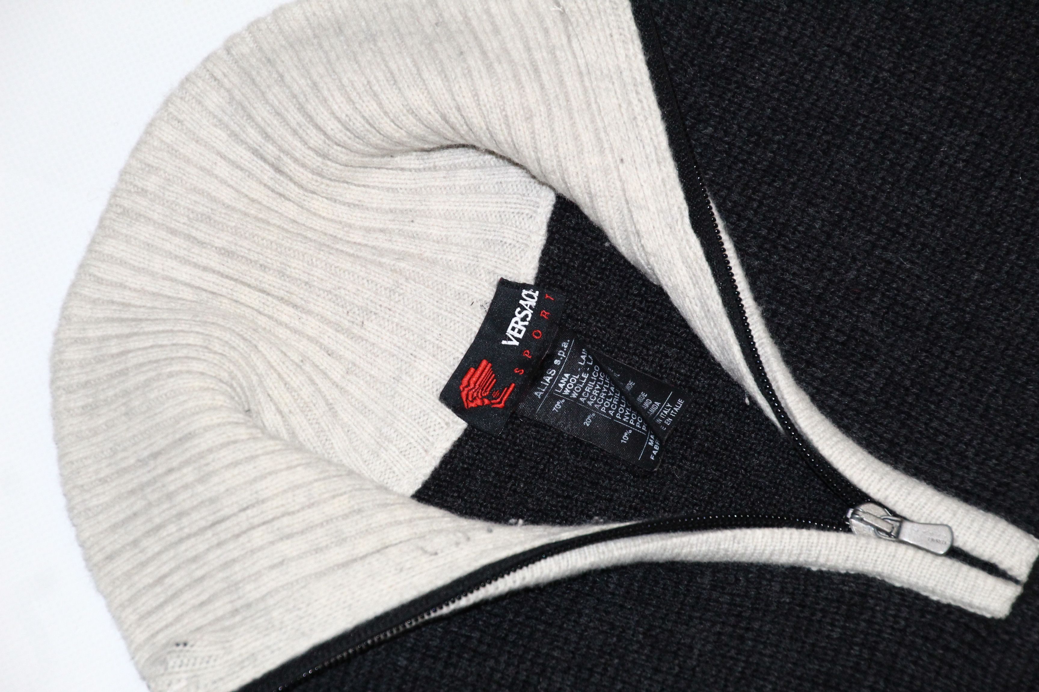 Versace RARE💥 Versace Sport ALIAS s.p.a. wool blend knit sweater Size US XL / EU 56 / 4 - 3 Thumbnail
