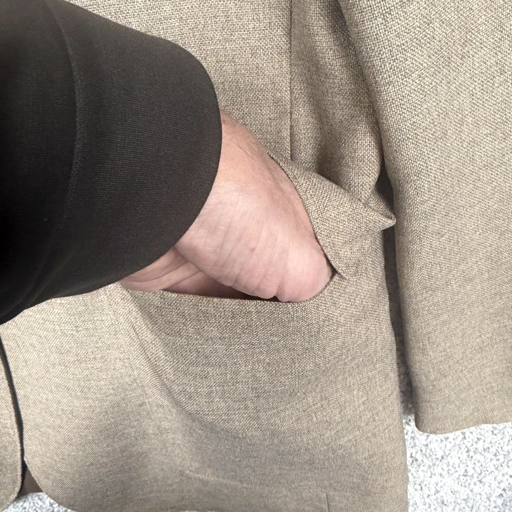 Levi's VINTAGE Levi's Action Suit Blazer 2 Piece Suit Jacket Single-Breasted Beige Mens 42R Formal Wedding 70s 80s Stay-Prest Size 42R - 6 Thumbnail