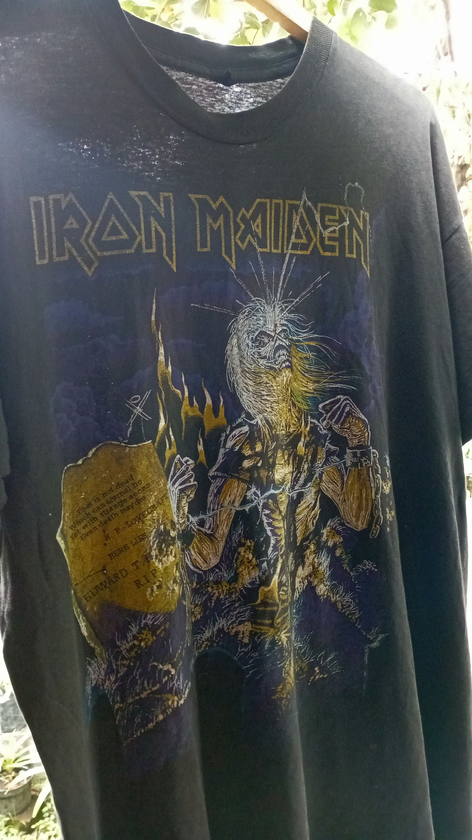 Iron Maiden Vintage iron maiden Life after death tour 1985 shirt rare Size US XL / EU 56 / 4 - 2 Thumbnail