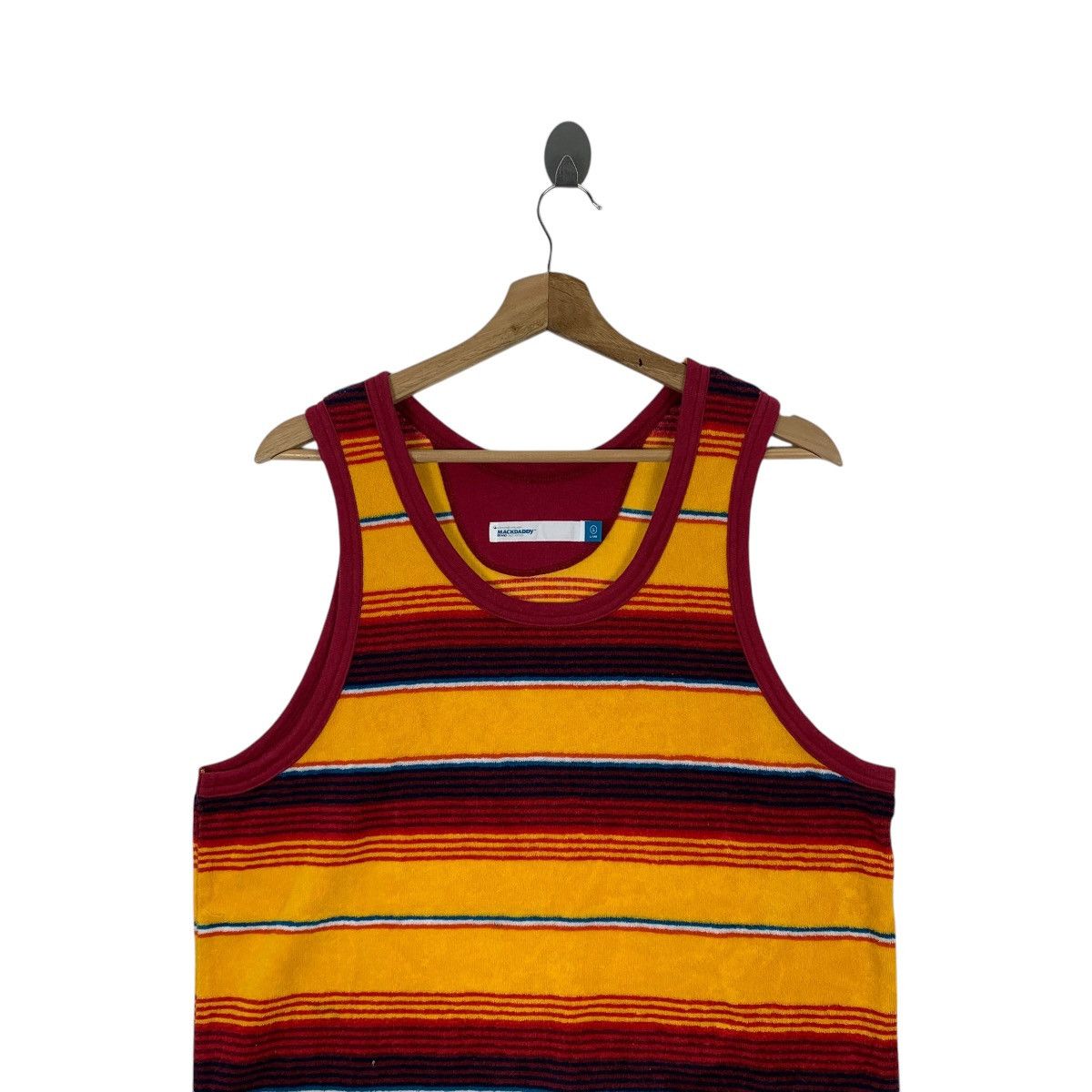 Japanese Brand MACKDADDY Japanese Brand Designer Casualwear Stripes Singlet Size US L / EU 52-54 / 3 - 3 Thumbnail