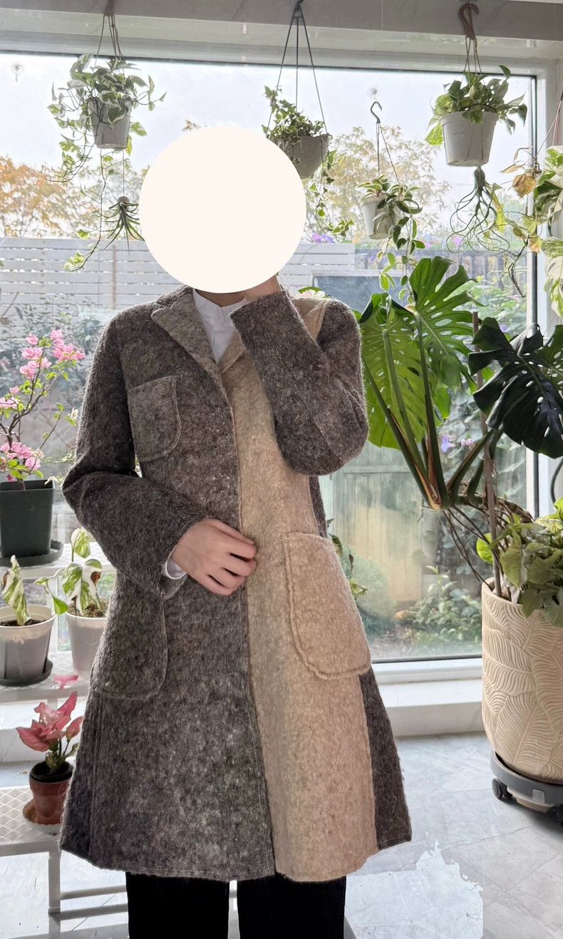 Comme des Garcons Comme des Garcons Felt color matching coat coat Size XS / US 0-2 / IT 36-38 - 8 Thumbnail