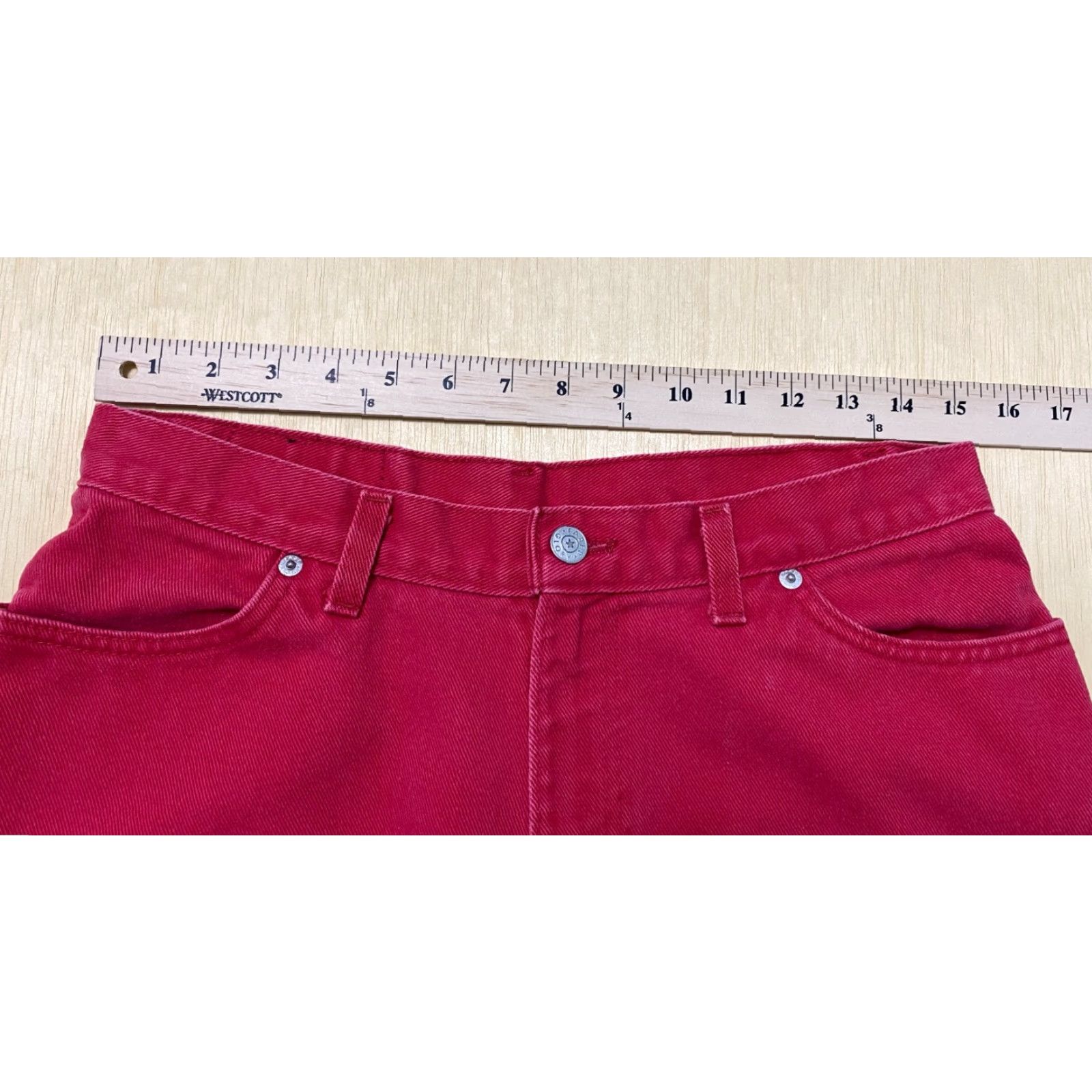 Faded Glory Vintage Faded Glory Jeans Women 14P Pink Red Mom USA Baggy Y2K 5-Pocket Denim 100% Cotton High Rise Inseam 28 in Vintage: Yes US Made Shirt? Size 30" / US 8 / IT 44 - 5 Thumbnail