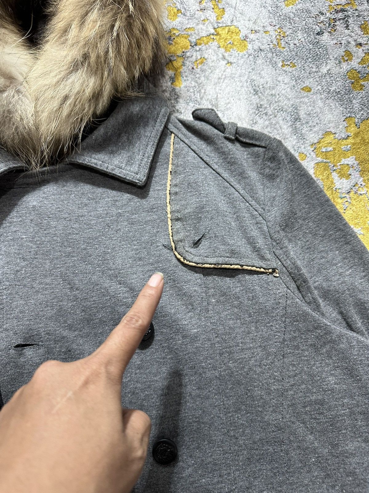In The Attic ASSYMETRICAL IN THE ATTIC FUR HOODIE JACKET IFSIX LGB STYLE Size US M / EU 48-50 / 2 - 10 Thumbnail
