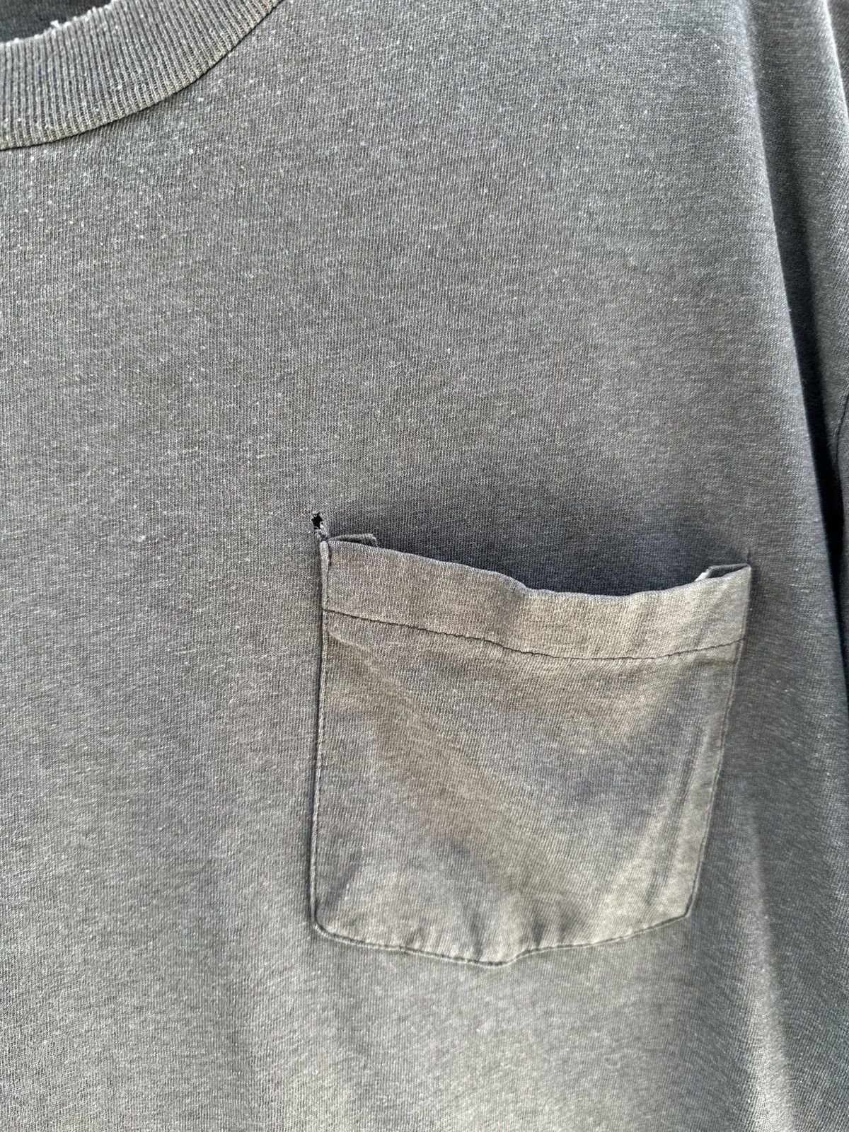 Hanes Thrashed Vintage Blank Pocket Faded Single Stitch Grunge Tee Size US L / EU 52-54 / 3 - 6 Thumbnail