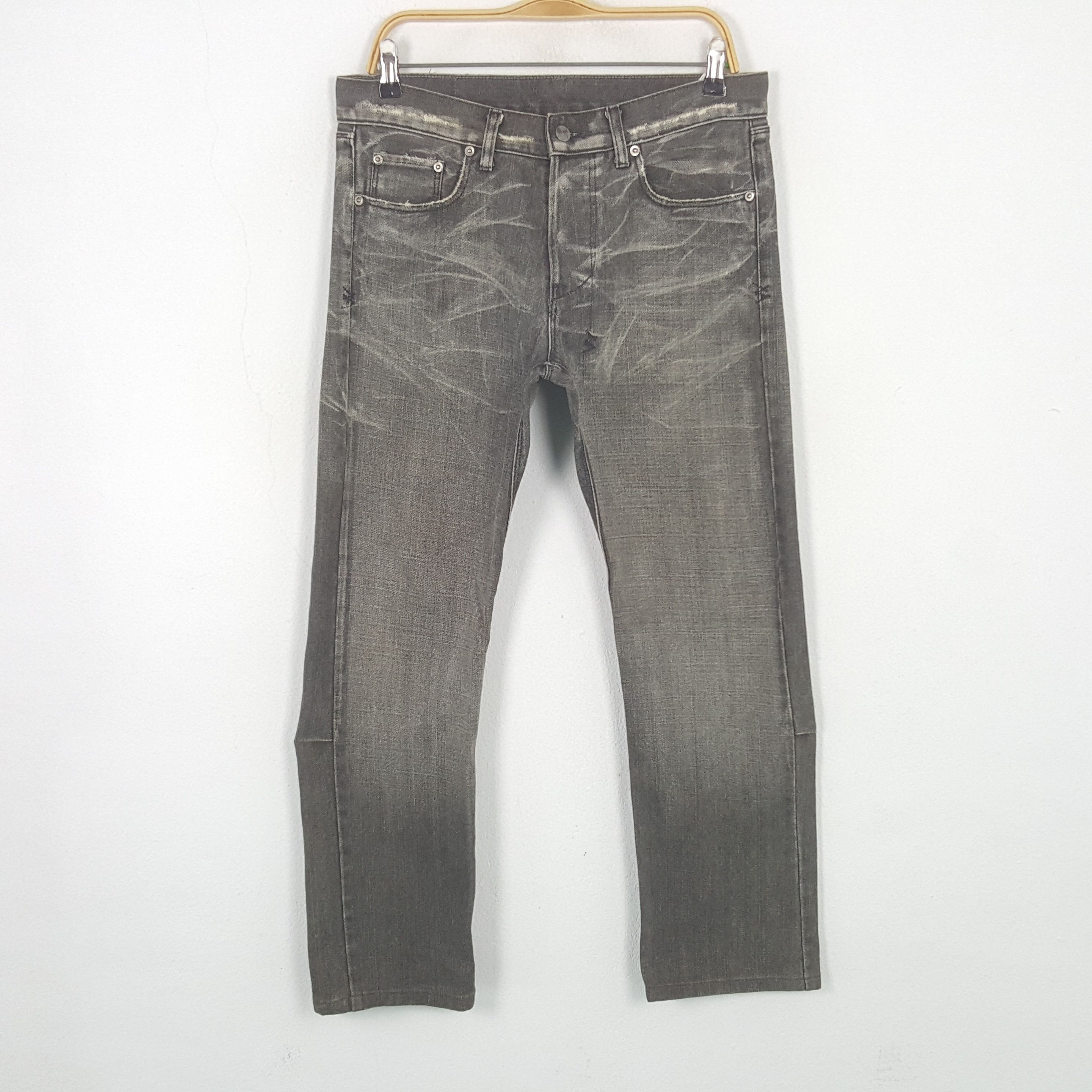 Japanese Brand Vintage Tsubi Rare Streetwear Black Jeans Size US 33 - 1 Thumbnail