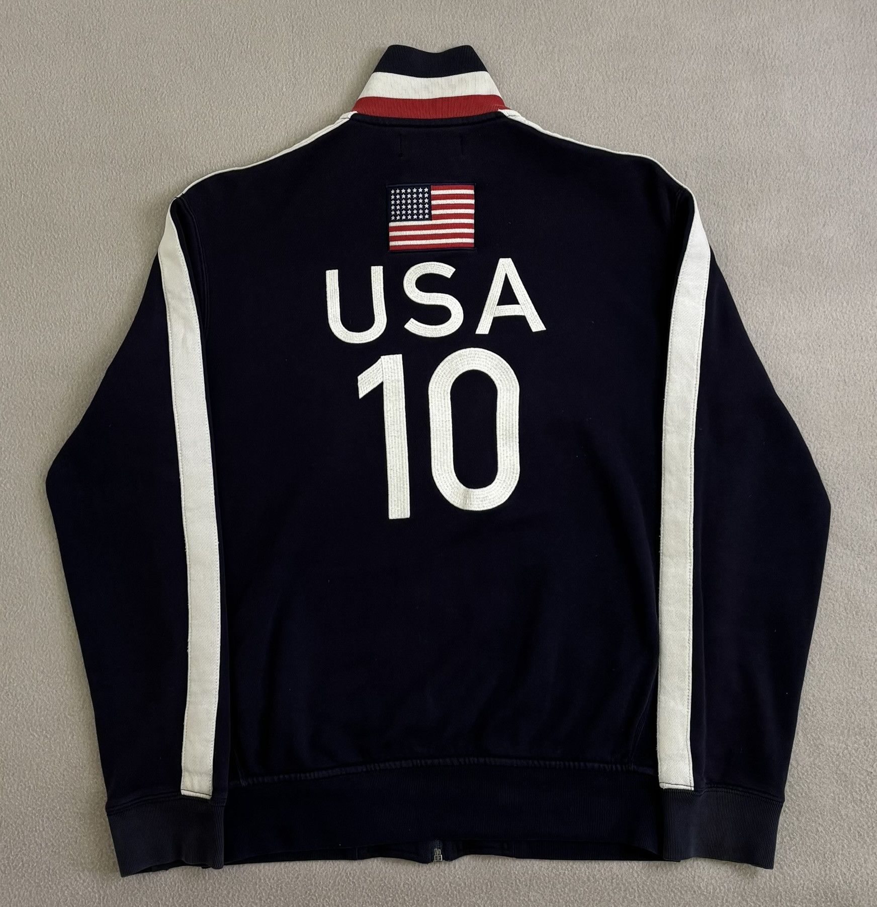 Polo Ralph Lauren × Vintage Polo Ralph Lauren USA 10 zip sweatshirt Medium Size US M / EU 48-50 / 2 - 12 Thumbnail