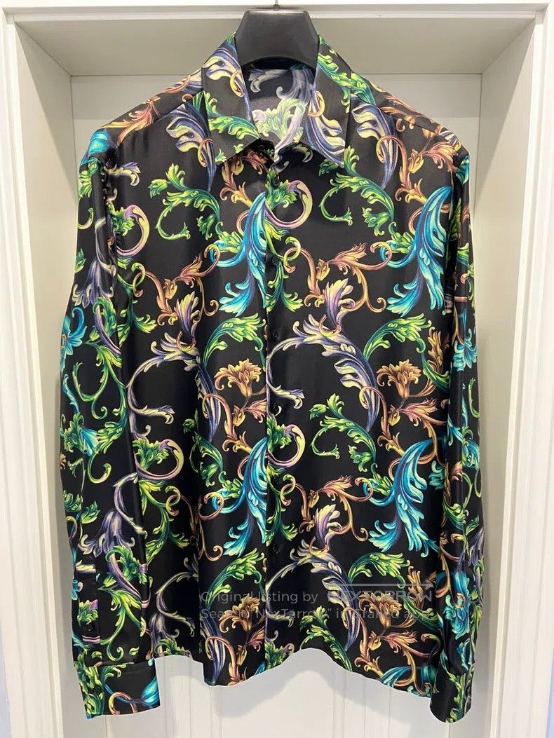 Versace Versace Baroque silk shirt Size US XXL / EU 58 / 5 - 1 Thumbnail