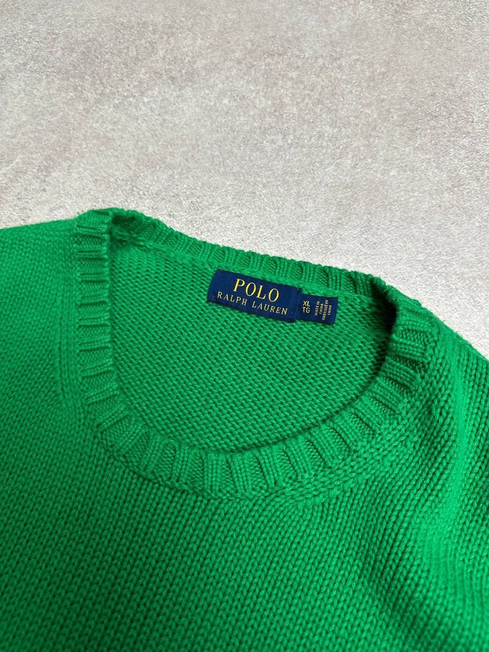 Polo Ralph Lauren Vintage 90s Polo Ralph Lauren RRL Big Knit Green Sweater XL Size US XL / EU 56 / 4 - 5 Thumbnail
