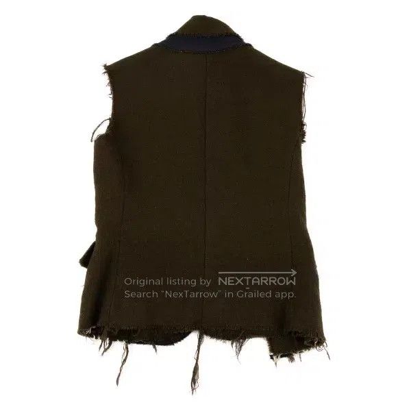 Comme des Garcons Comme des Garcons Olive green vintage waistcoat top Size S / US 4 / IT 40 - 3 Thumbnail