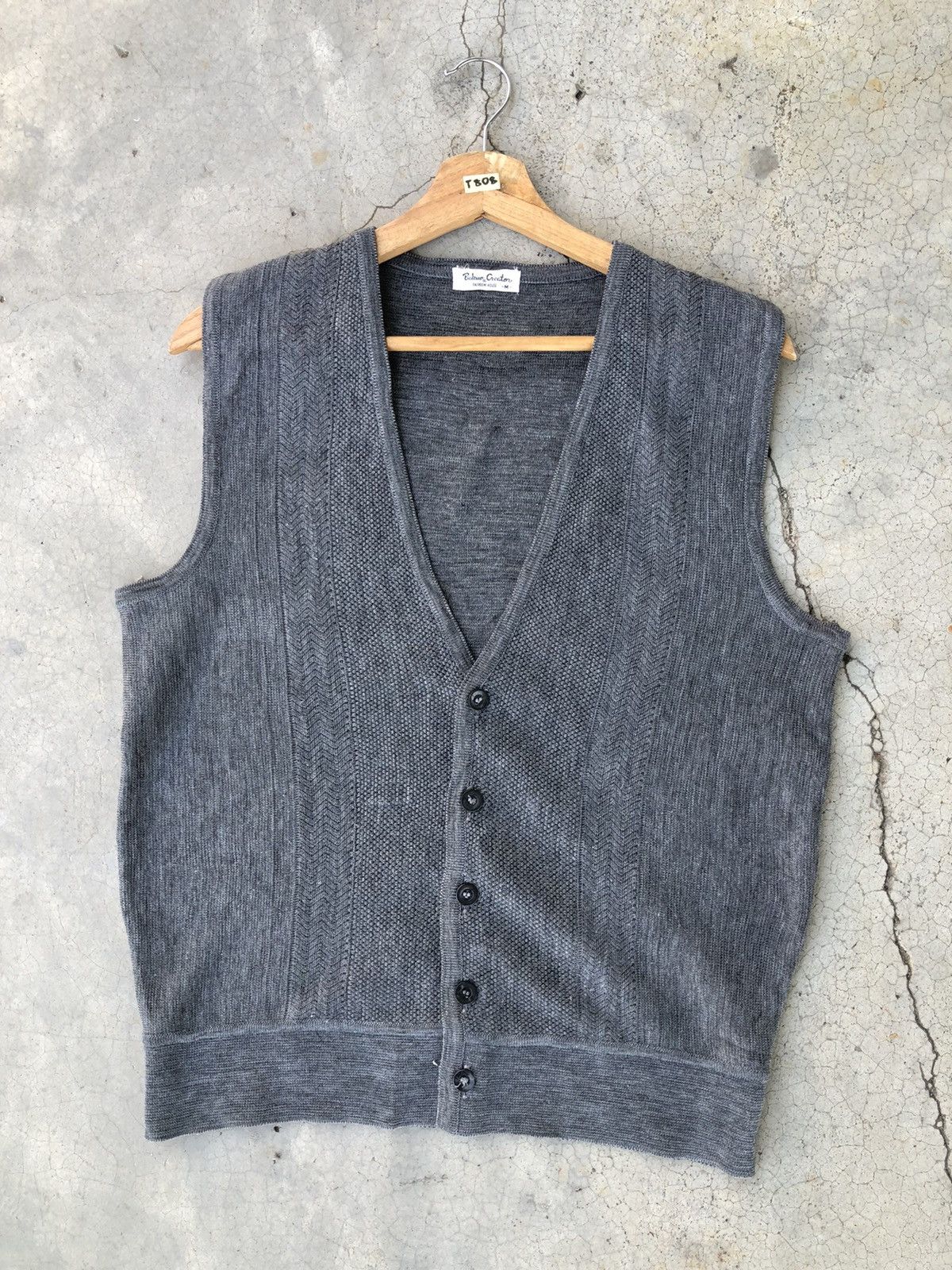 Japanese Brand × Vintage Cardigan Knitvest Pullover Memeri Sweater Size US S / EU 44-46 / 1 - 1 Thumbnail