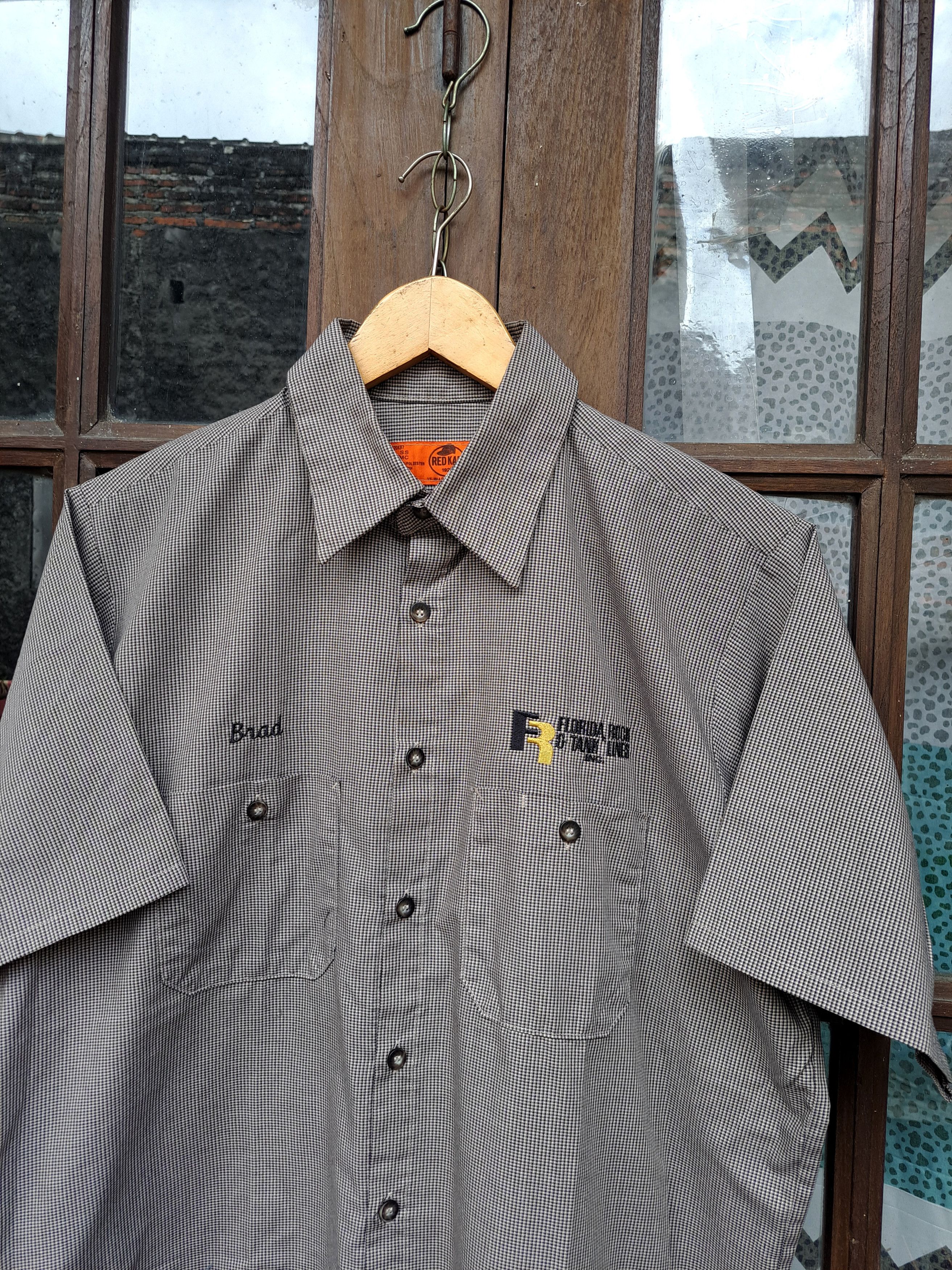 Red Kap × Vintage RED KAP Work Shirt Short Sleeve Mens Large USA Size US L / EU 52-54 / 3 - 2 Thumbnail