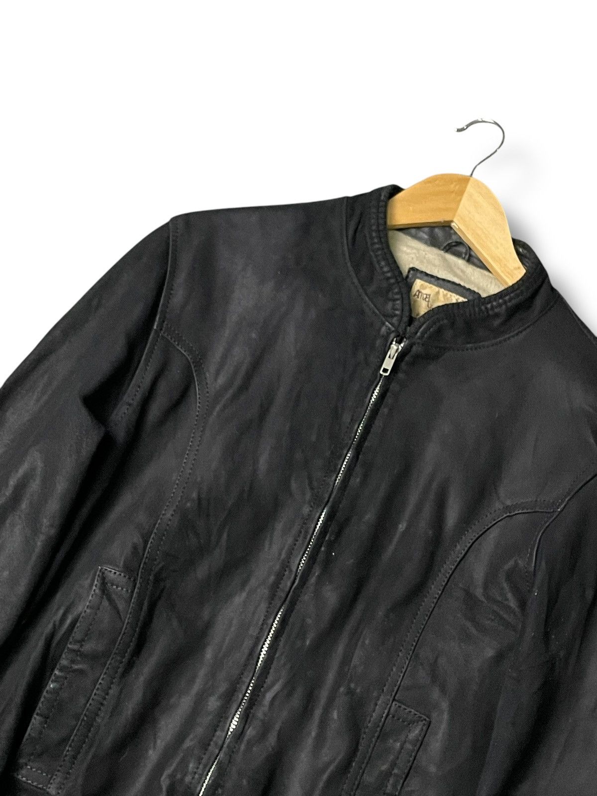 Japanese Brand × Vintage Angel Leather Double Pocket Zipper Jacket (107) Size US L / EU 52-54 / 3 - 2 Thumbnail