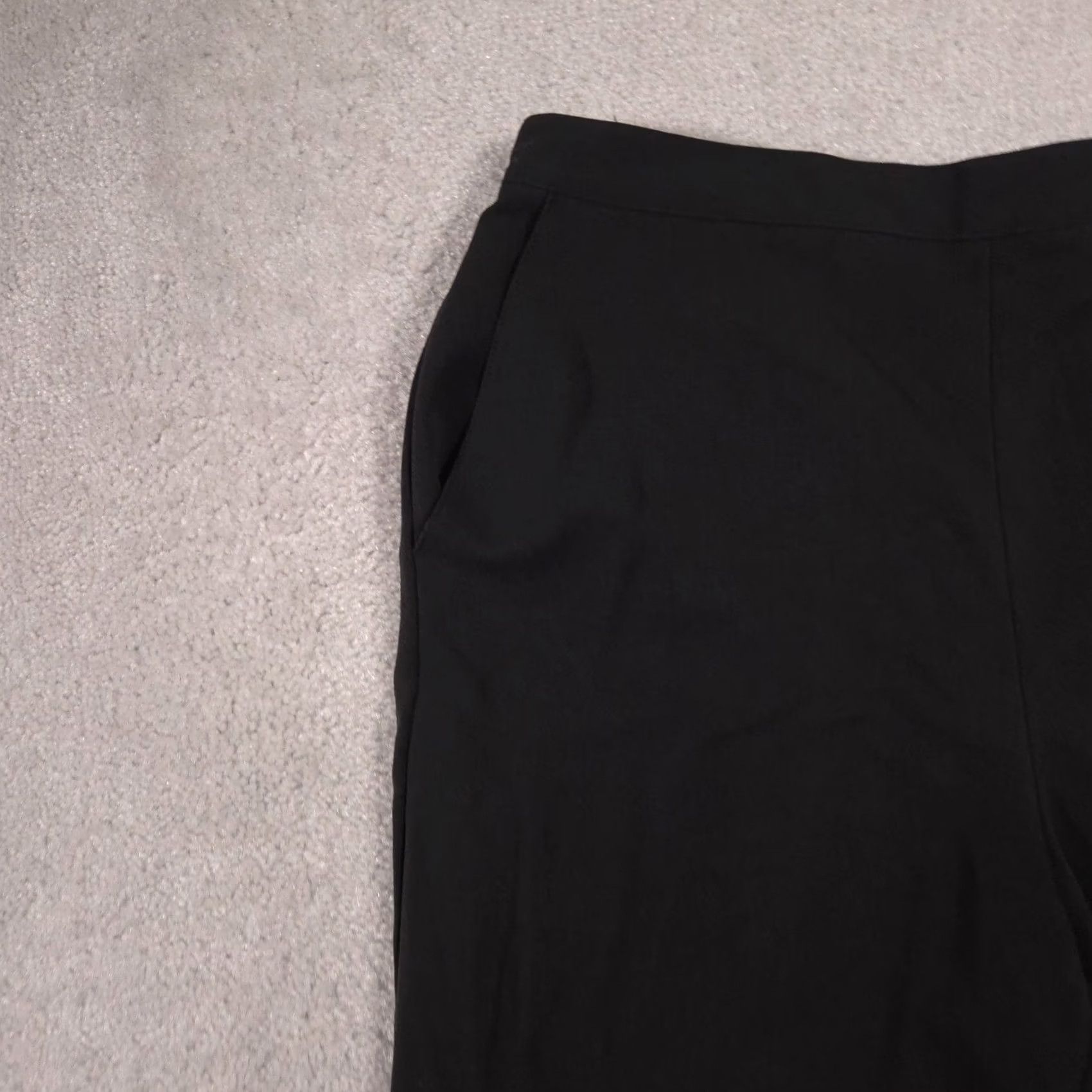Vintage Alfred Dunner Pants Womens 12 Dark Gray Pull On Elastic Waist Polyester Slacks Size 34" / US 12 / IT 48 - 4 Thumbnail