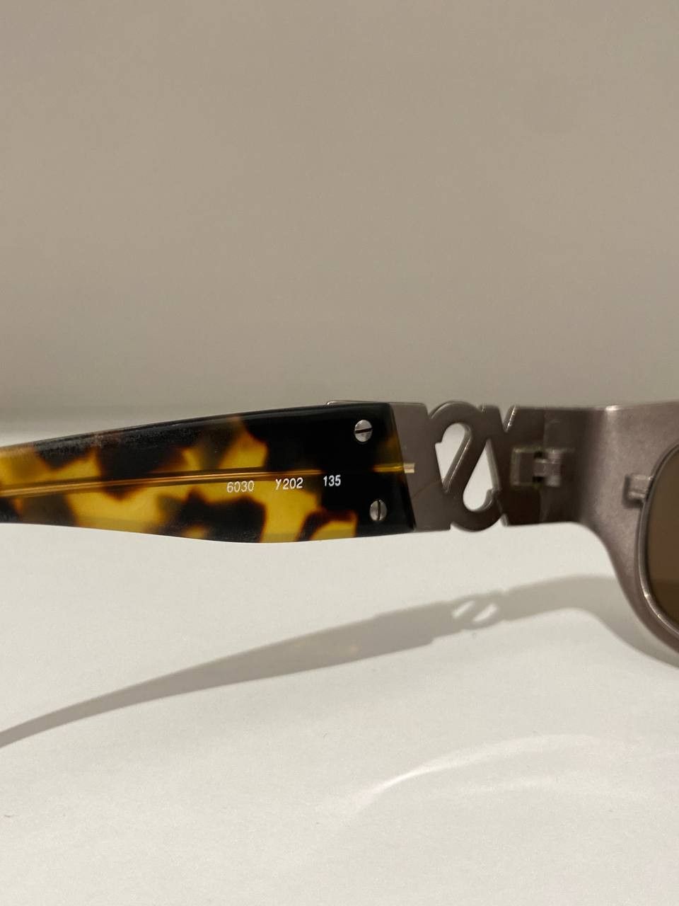 Saint Laurent Paris Yves Saint Laurent YSL Logo Leopard Retro Vintage Sunglasses Size ONE SIZE - 8 Thumbnail