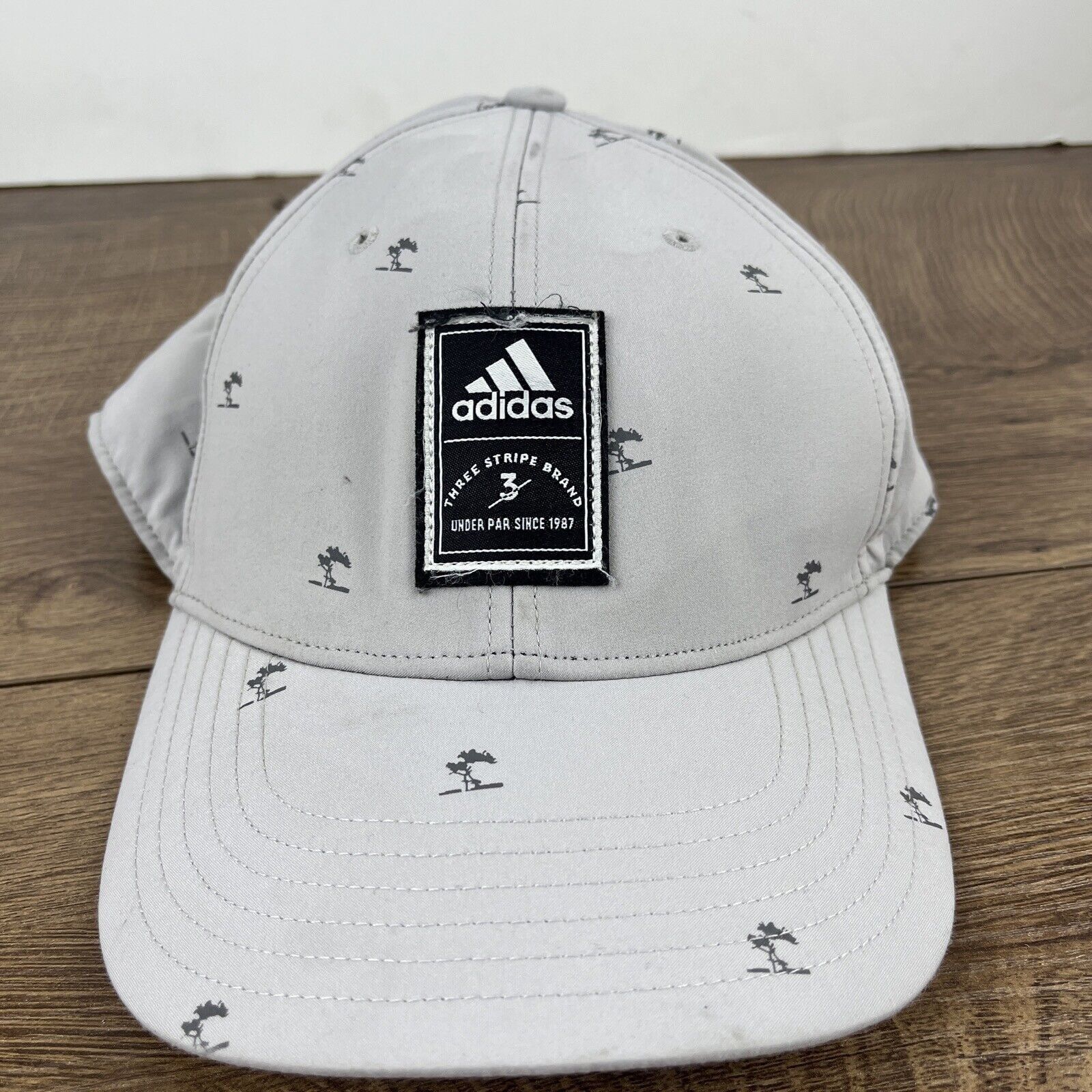 Adidas Adidas Hat Adidas Three Stripe Brand Gray Hat Adjustable Adu Size ONE SIZE - 5 Thumbnail