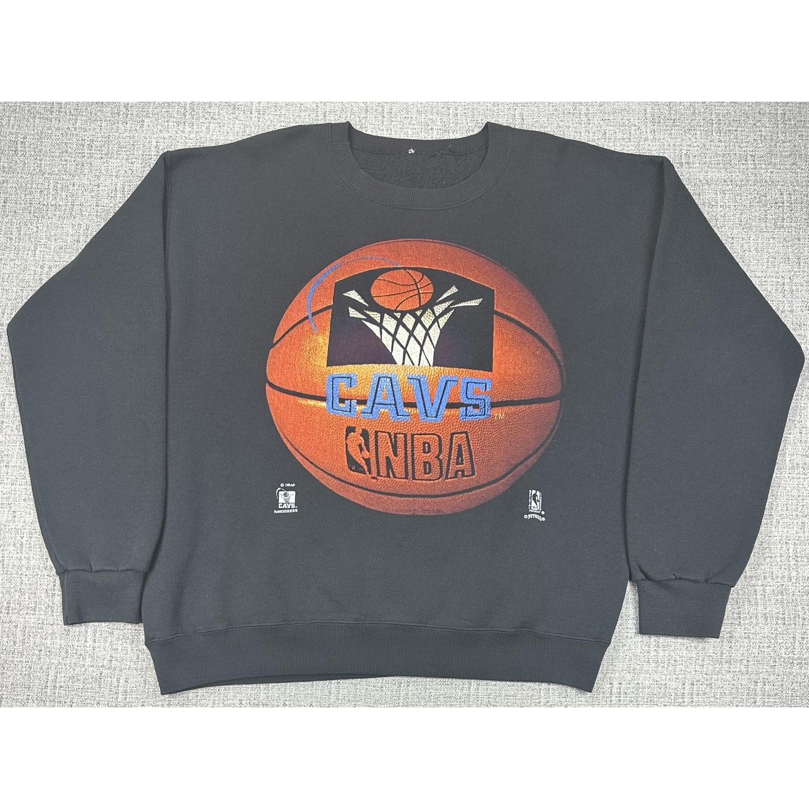 Nutmeg Cleveland Cavaliers Sweatshirt Sz XL Black NBA Nutmeg 1990s Size US XL / EU 56 / 4 - 1 Thumbnail