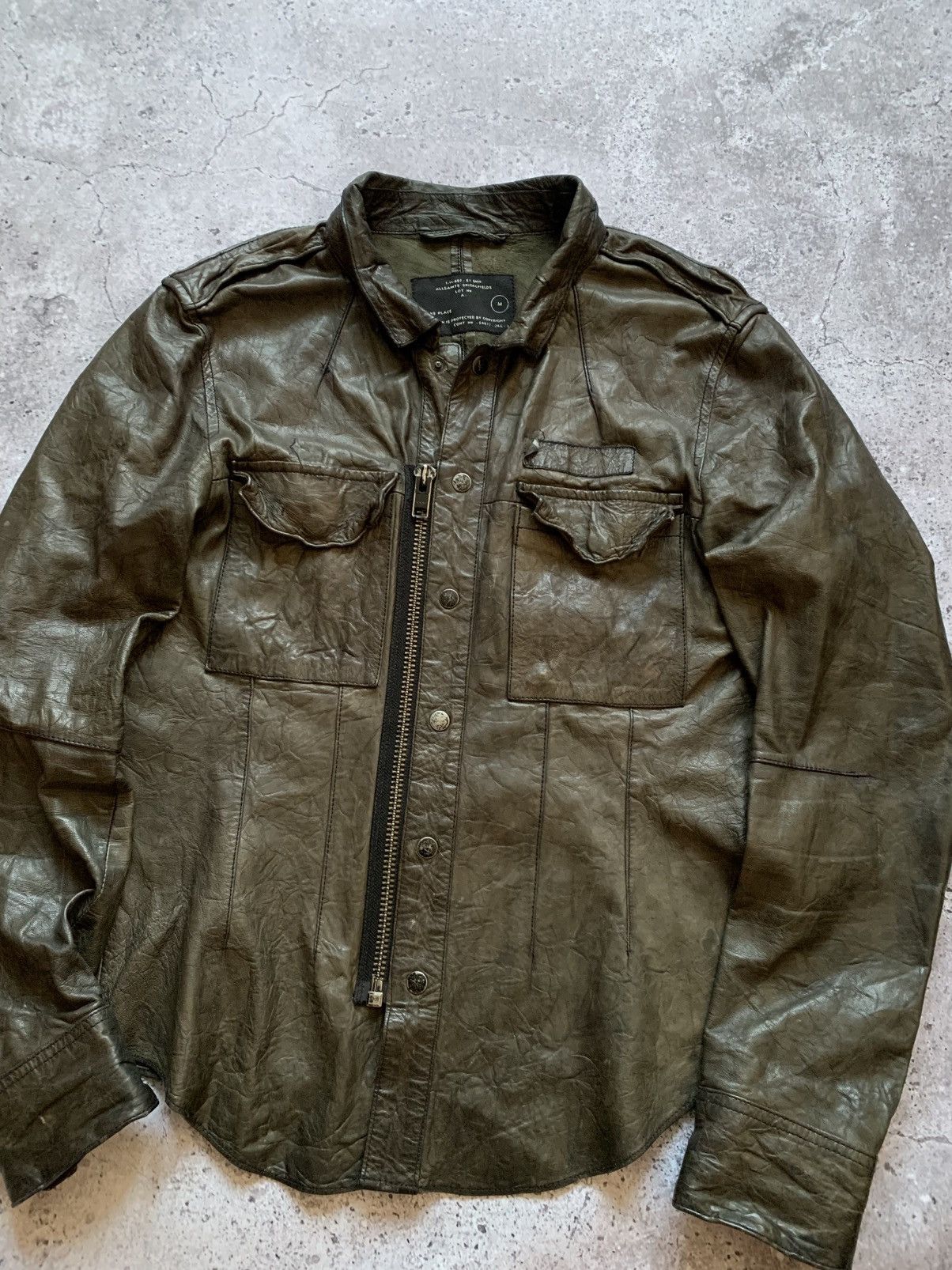 Allsaints 🔥ALLSAINTS AVANT GARDE OPIUM LEATHER JACKET Size US M / EU 48-50 / 2 - 3 Thumbnail
