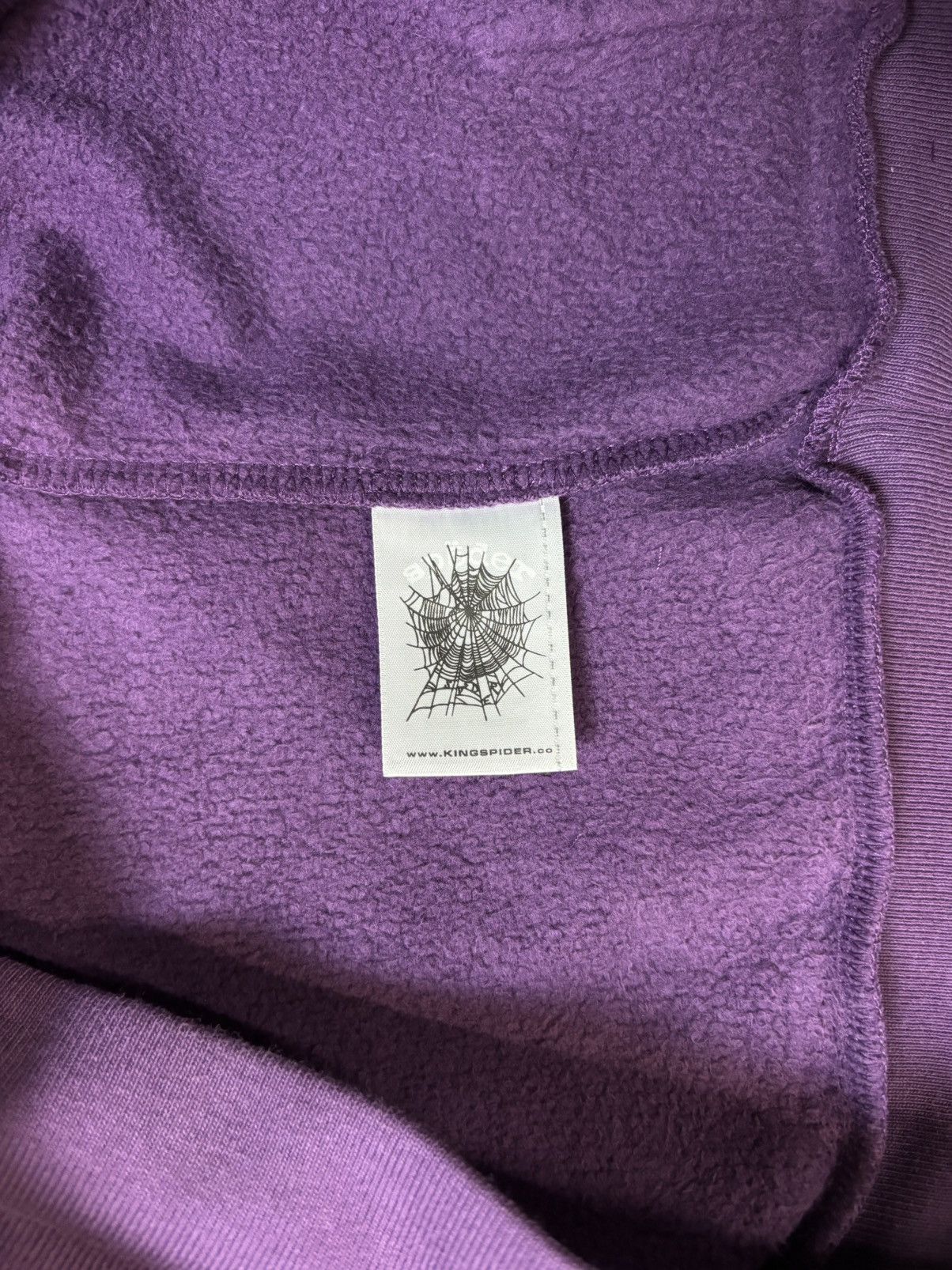 Sp5der Sp5der OG Web V2 Star Hoodie, Purple Size US L / EU 52-54 / 3 - 9 Thumbnail