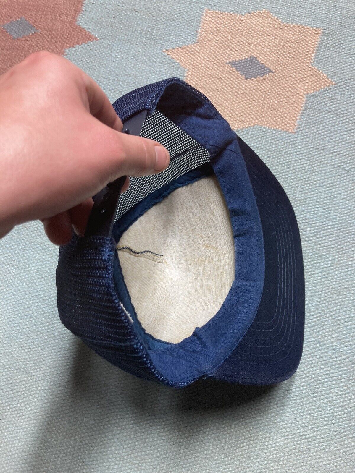 Vintage VTG trucker hat miller west spell out SnapBack adjustable Size ONE SIZE - 6 Thumbnail