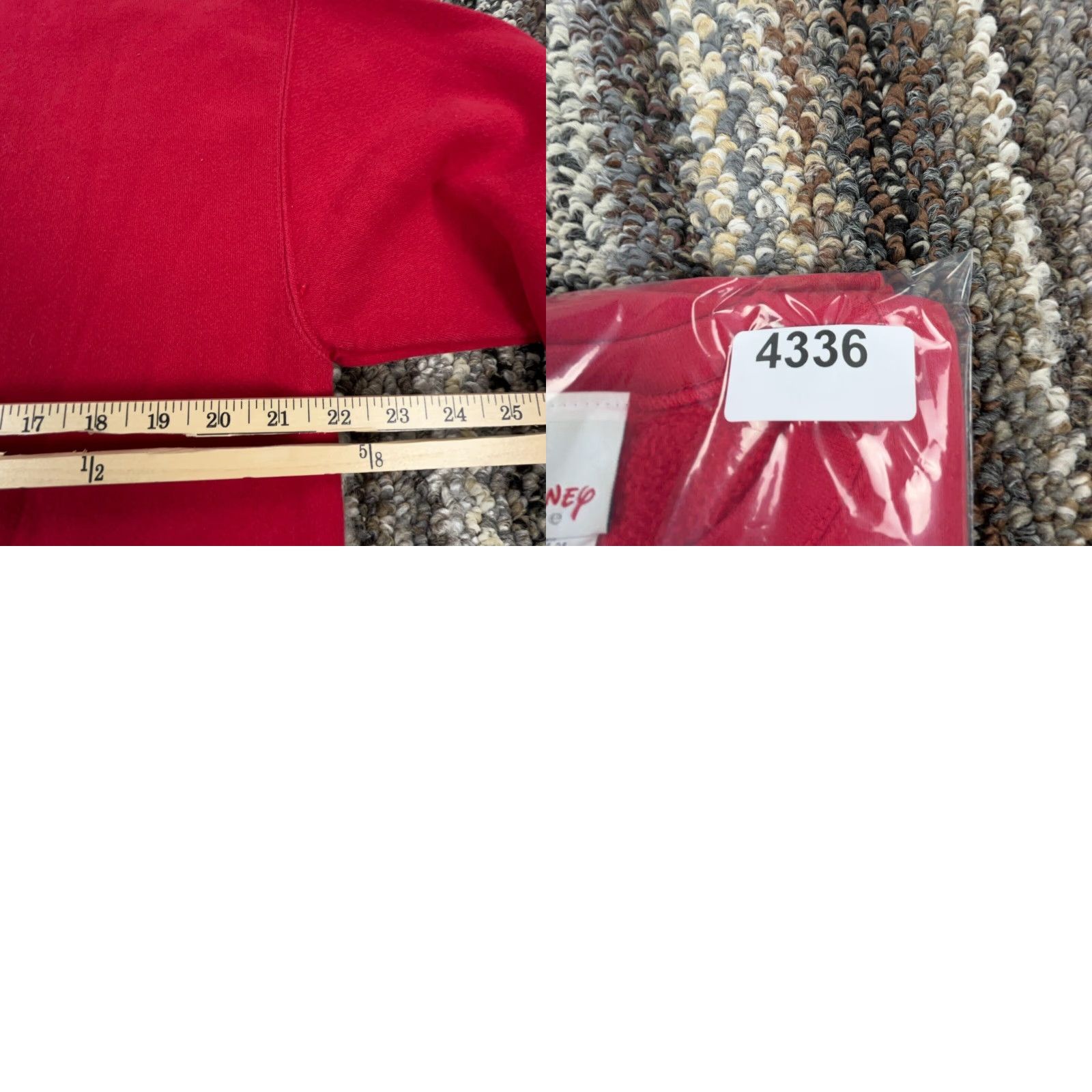 Disney VINTAGE Disney Mickey Mouse Sweatshirt Men Large Red Pullover Crew Neck 90s Retro Logo Size US L / EU 52-54 / 3 - 8 Thumbnail