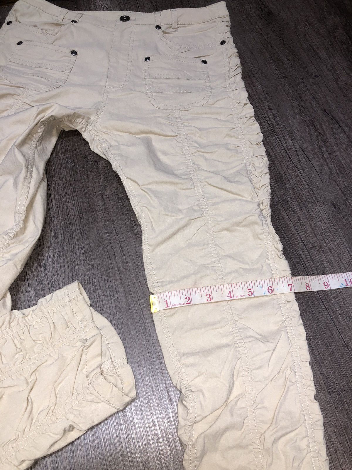 Designer × Japanese Brand × Vintage Vintage Ruched Trousers Japanese Brand Bush Pant Style Size 30" / US 8 / IT 44 - 7 Thumbnail