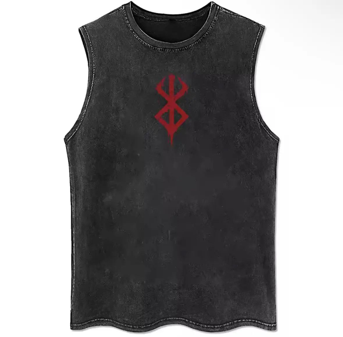 Japanese Brand Y2K Sport Punk Anime Printed Washed Vest Tank Top T-Shirt Size US S / EU 44-46 / 1 - 1 Thumbnail