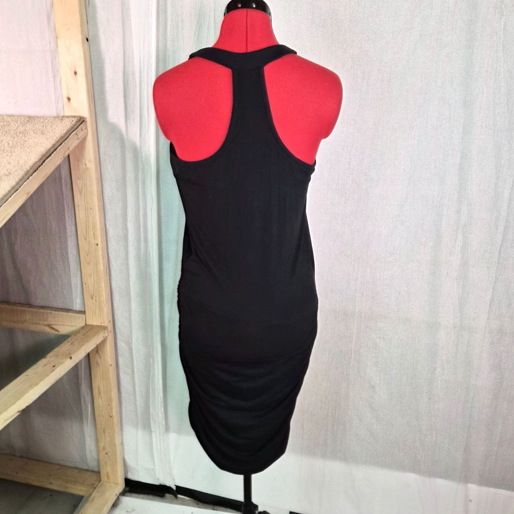 Athleta Athleta Swim Dress Black Built In Bra Beach Mini Size Medium G170 One Piece Women Racerback Adjustable Straps Slim Solid Polyester Spandex Size M / US 6-8 / IT 42-44 - 4 Thumbnail