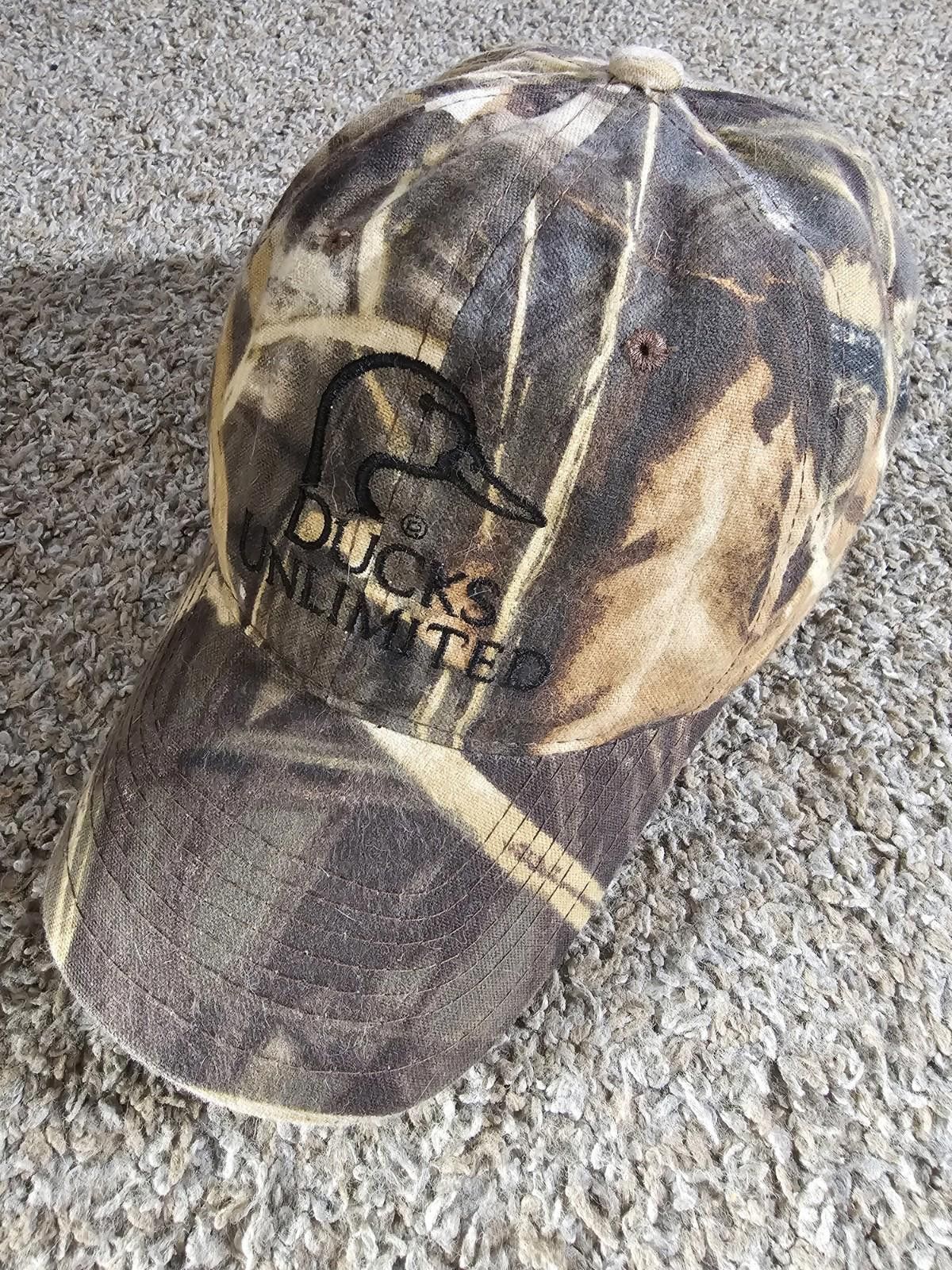 Designer Ducks Unlimited Grass Camo Strapback Hat Size ONE SIZE - 1 Thumbnail