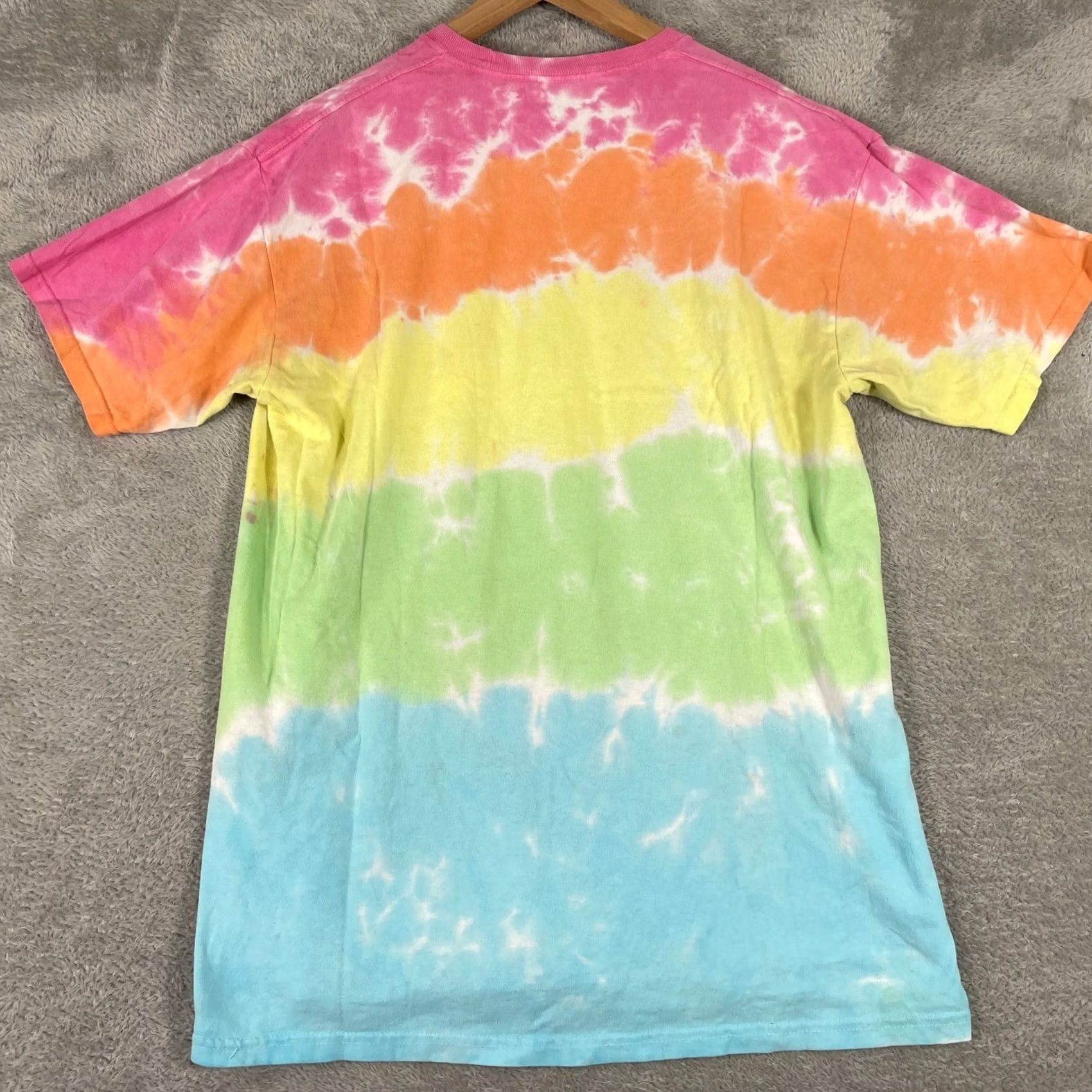 Liquid Blue Woodstock Liquid Blue Tie Dye Shirt Large Mens Rainbow Peace Music Love Tee Size US L / EU 52-54 / 3 - 7 Thumbnail