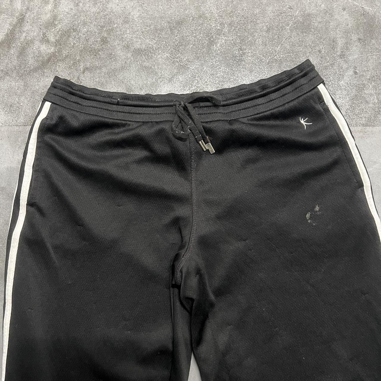 Vintage Crazy Vintage Y2K/2000s Baggy Fit Black Striped Sweatpants with Pockets! Size US 32 / EU 48 - 3 Thumbnail