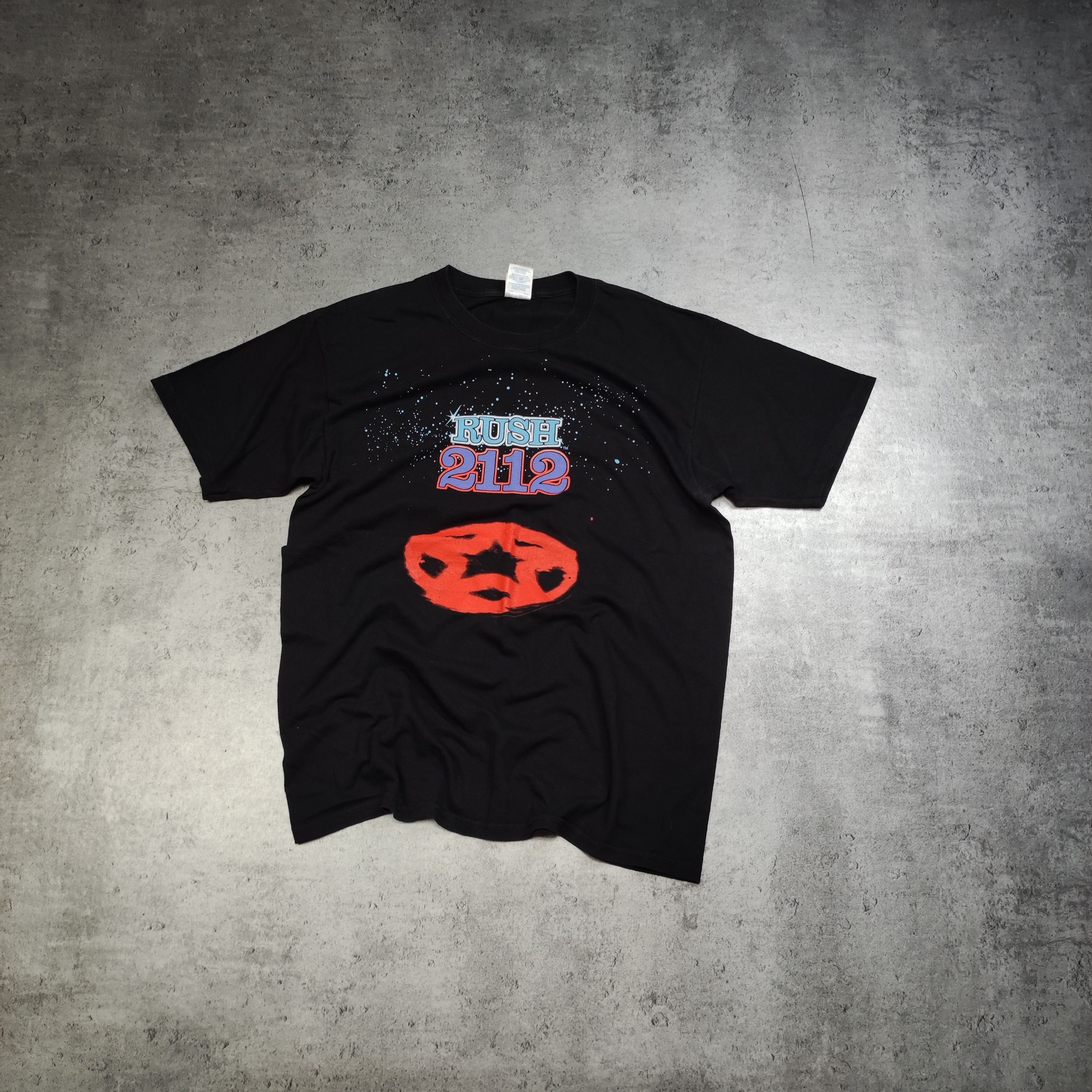 Band Tees × Vintage Vintage RARE 90s Rush 2112 Rock Tour Merch Promo Tee Size US L / EU 52-54 / 3 - 1 Thumbnail