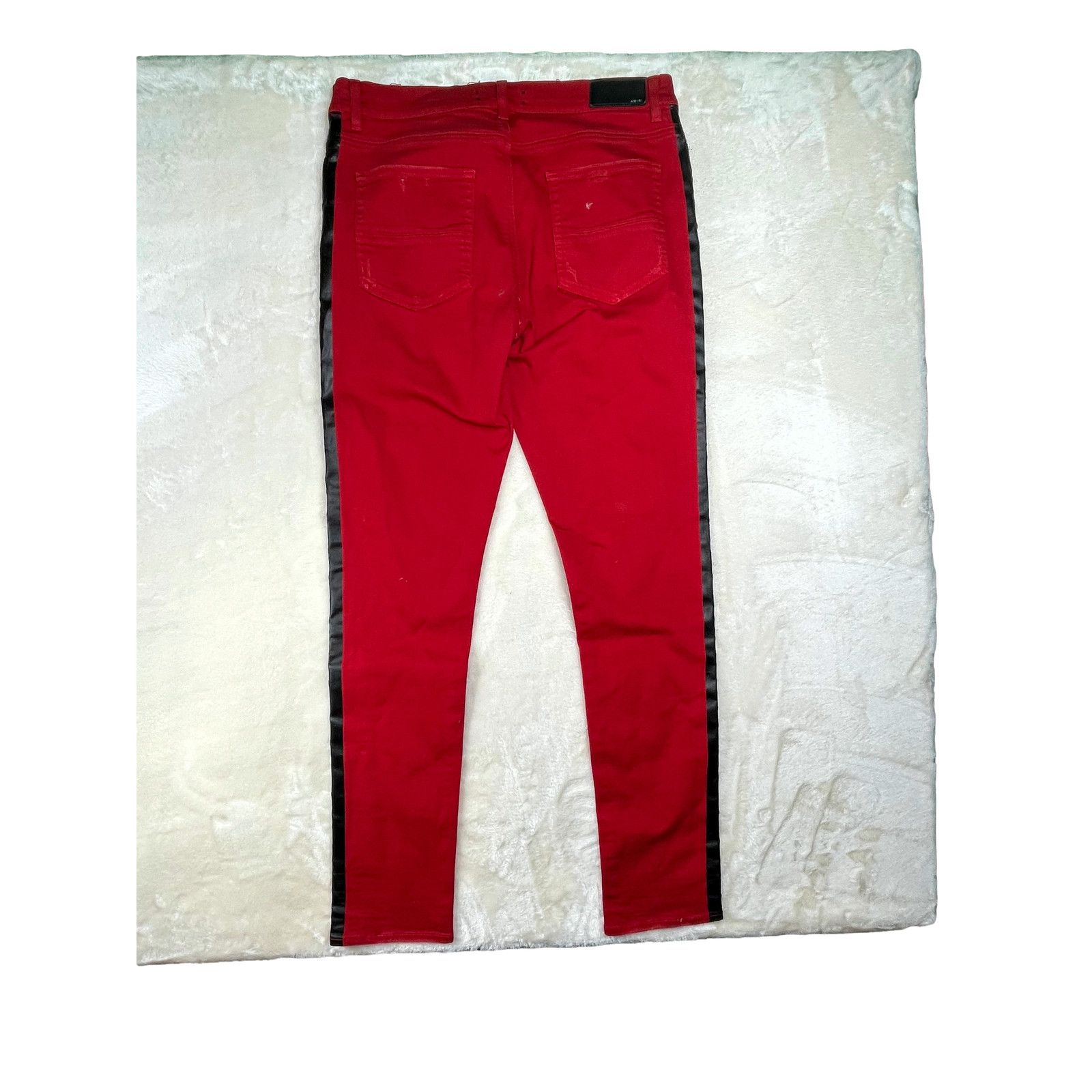 Amiri Amiri Stripe Red & Black Jeans Size US 38 / EU 54 - 2 Thumbnail