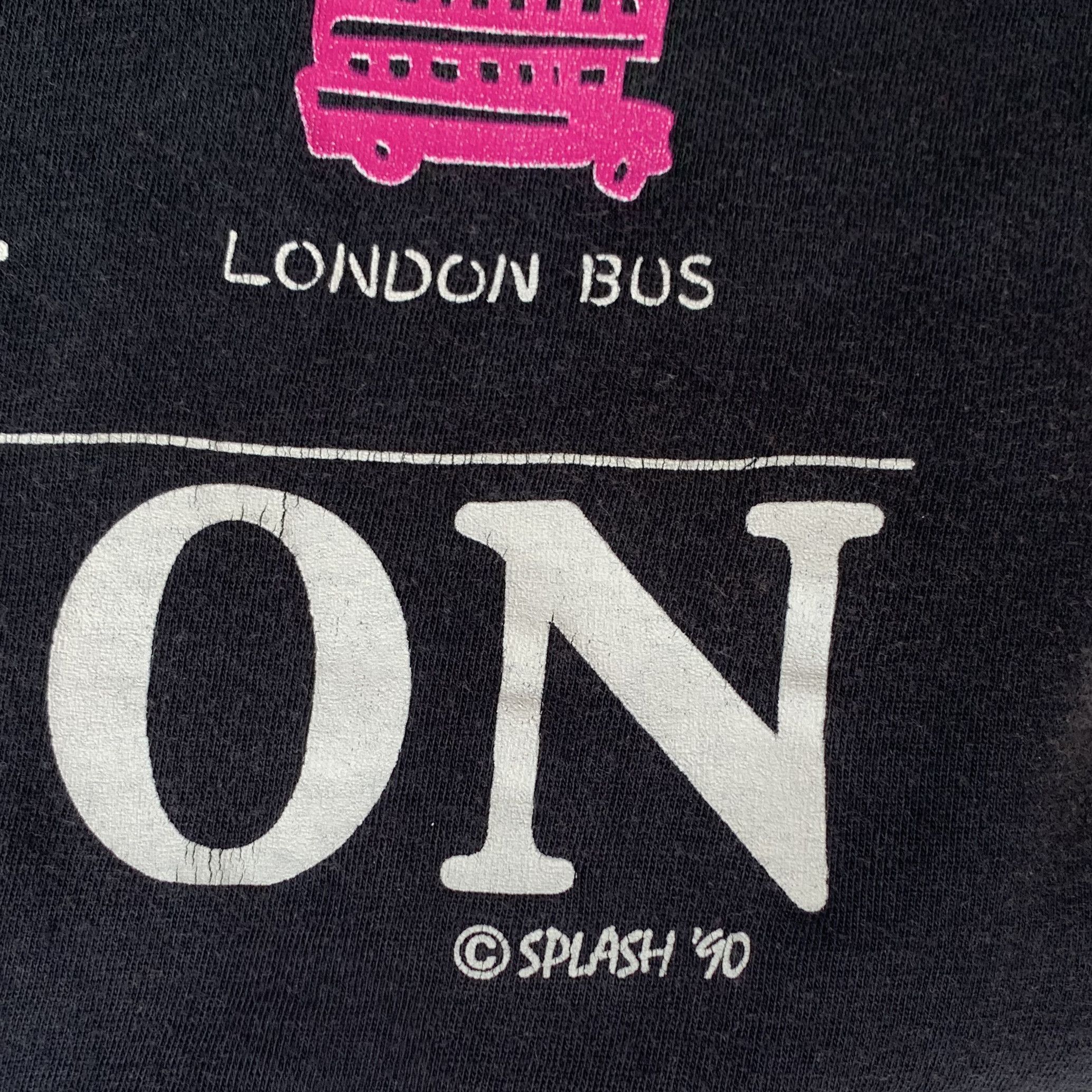 Other Vintage 1990s LONDON t shirt Single Stitch Tee 80s Faded Size US XL / EU 56 / 4 - 6 Thumbnail