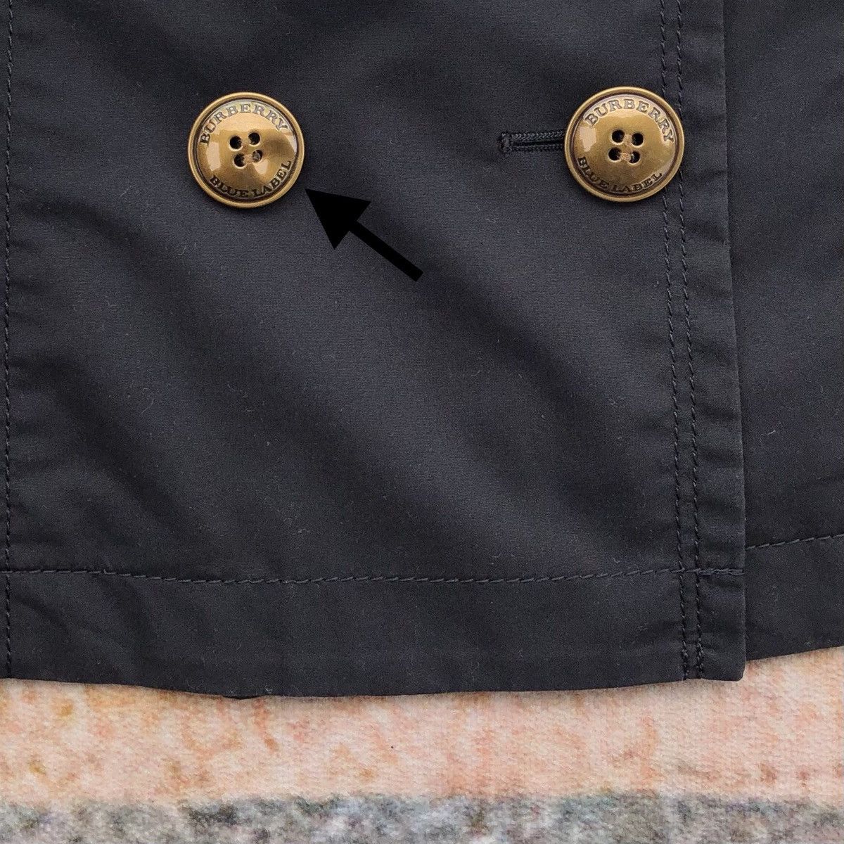 Burberry Burberry London Blue Label Gold Button Peacoat Women Jacket Size S / US 4 / IT 40 - 9 Thumbnail