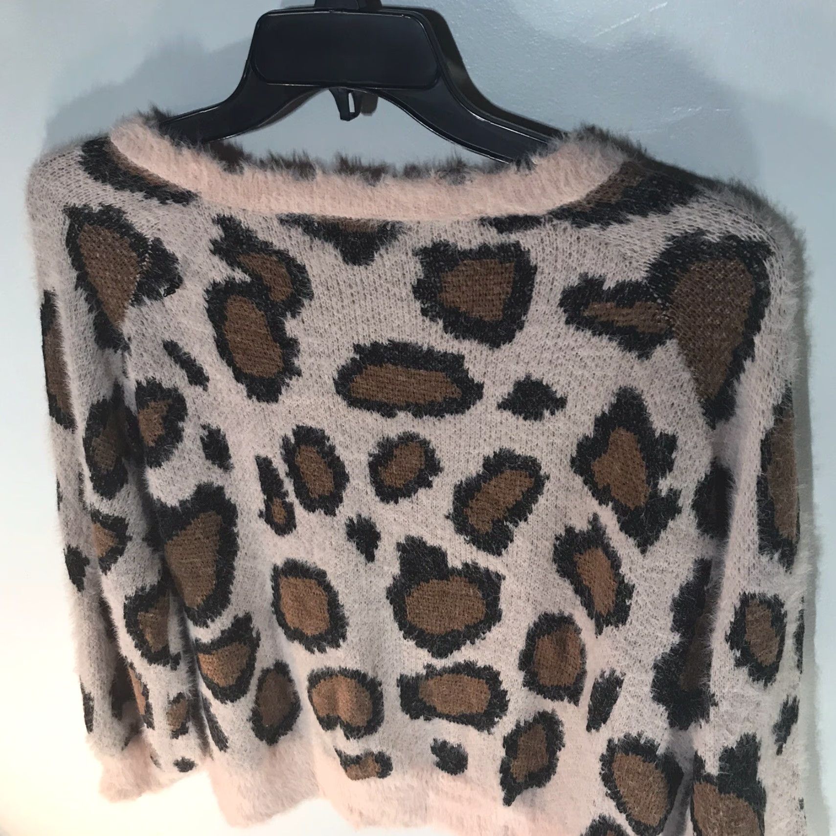 Vintage UMGEE Women's Pink Animal Print Knit Sweater S Long Sleeve Pullover Casual Fall Winter Size S / US 4 / IT 40 - 5 Thumbnail