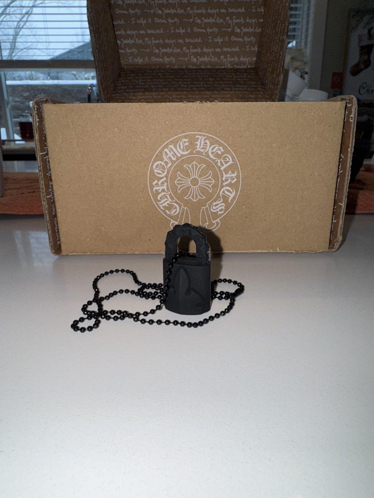 Chrome Hearts Chrome Hearts Black Locket Necklace Size ONE SIZE - 1 Thumbnail