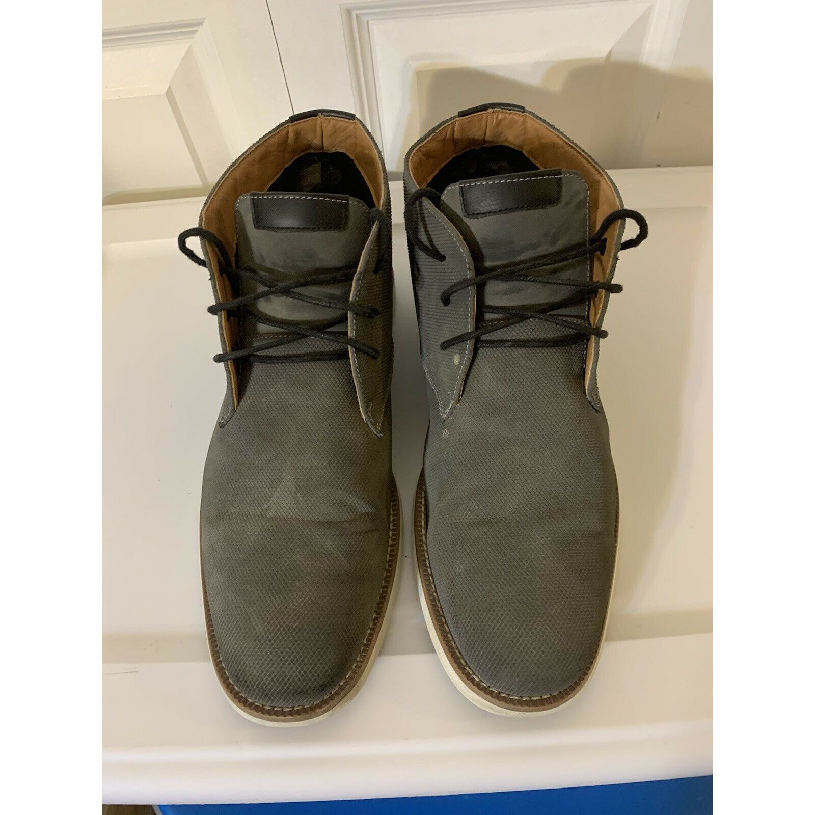 Steve Madden Steve Madden Men’s Sz 10.5 Baskit Leather Dress Shoes Gray Size US 10.5 / EU 43-44 - 1 Thumbnail