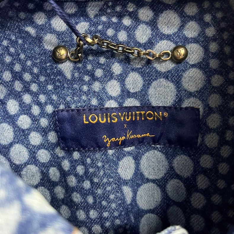 Louis Vuitton Louis Vuitton Blue co-branded pumpkin-monogrammed embroide Size US M / EU 48-50 / 2 - 2 Thumbnail