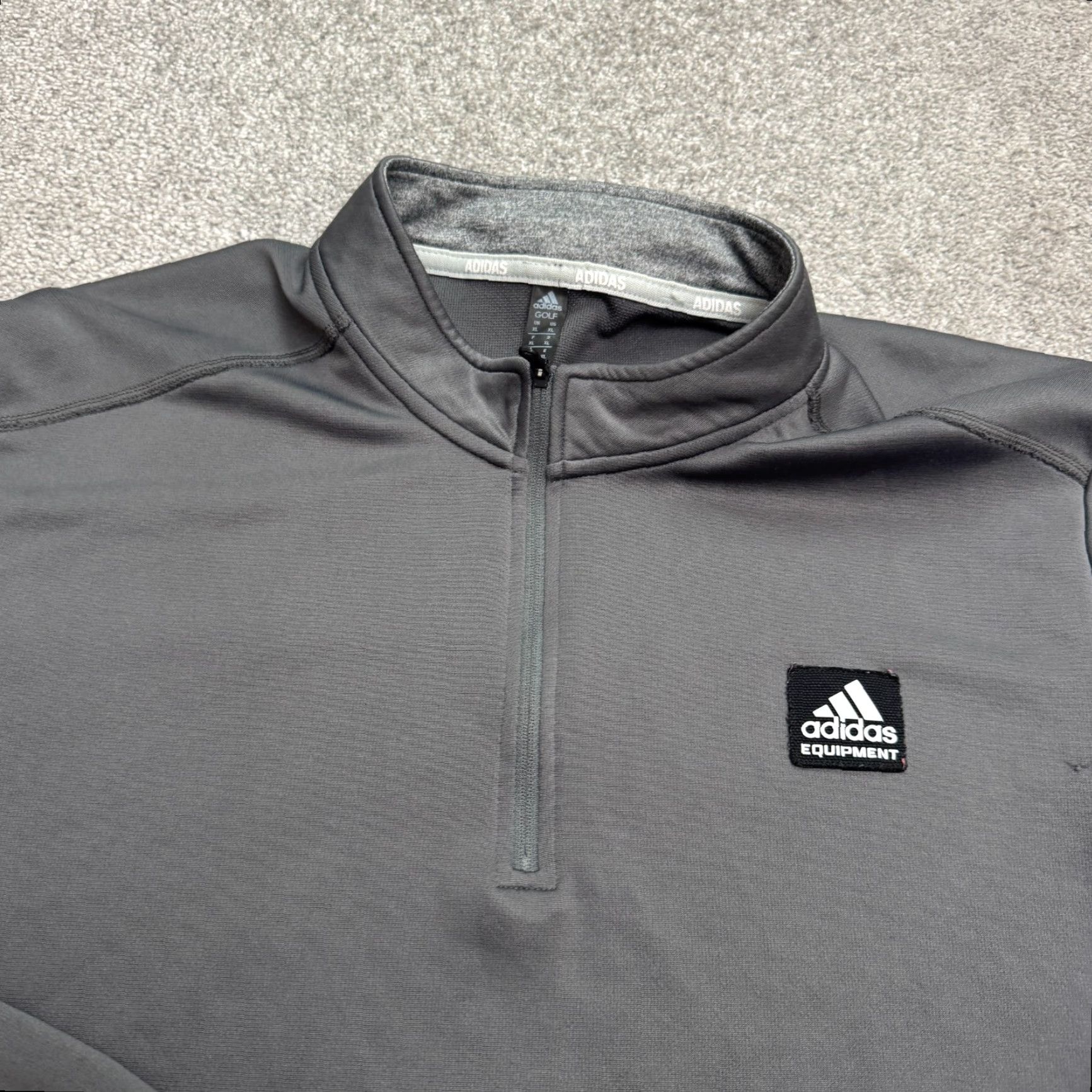 Adidas Adidas Golf Jacket 1/4 Zip Pullover Mens XL Gray Activewear Performance Size US XL / EU 56 / 4 - 3 Thumbnail