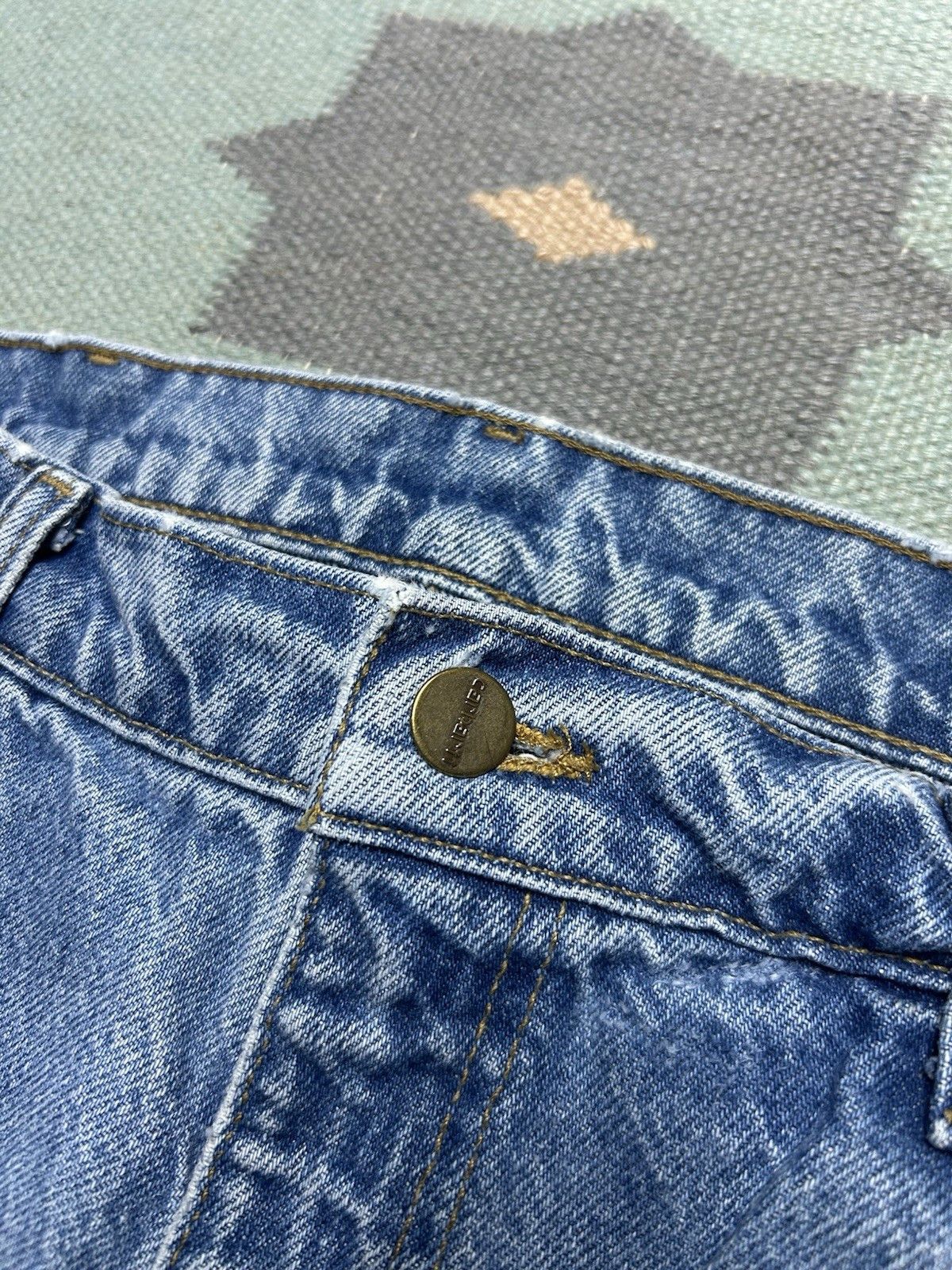 Vintage Vtg Carhartt jeans loose relaxed tapered B17 skater 34x31 Size US 34 / EU 50 - 6 Thumbnail