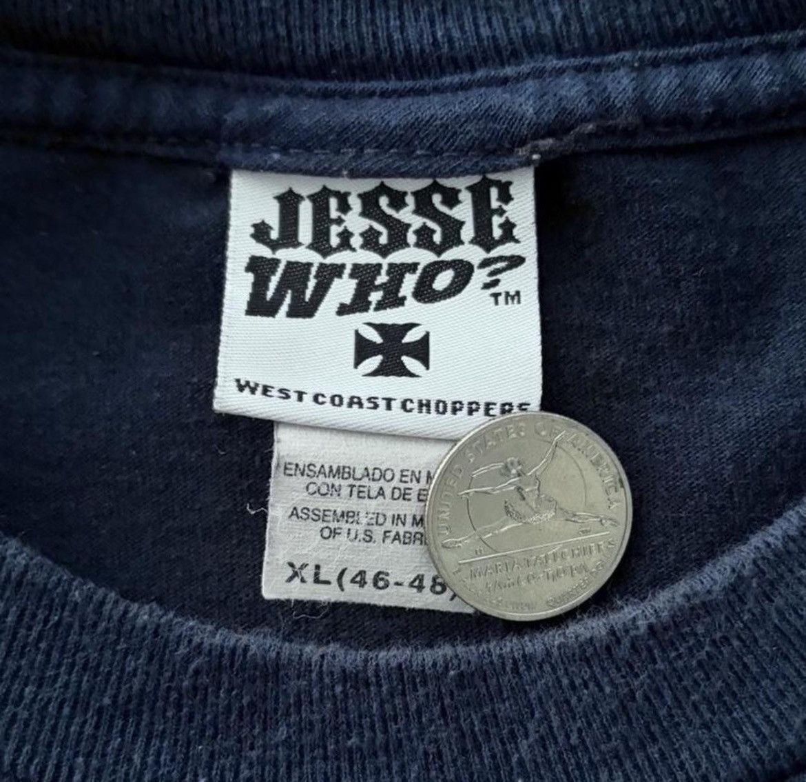 West Coast Choppers VINTAGE JESS WHO WEST COAST CHOPPERS NAVY BLUE Size US XL / EU 56 / 4 - 5 Thumbnail