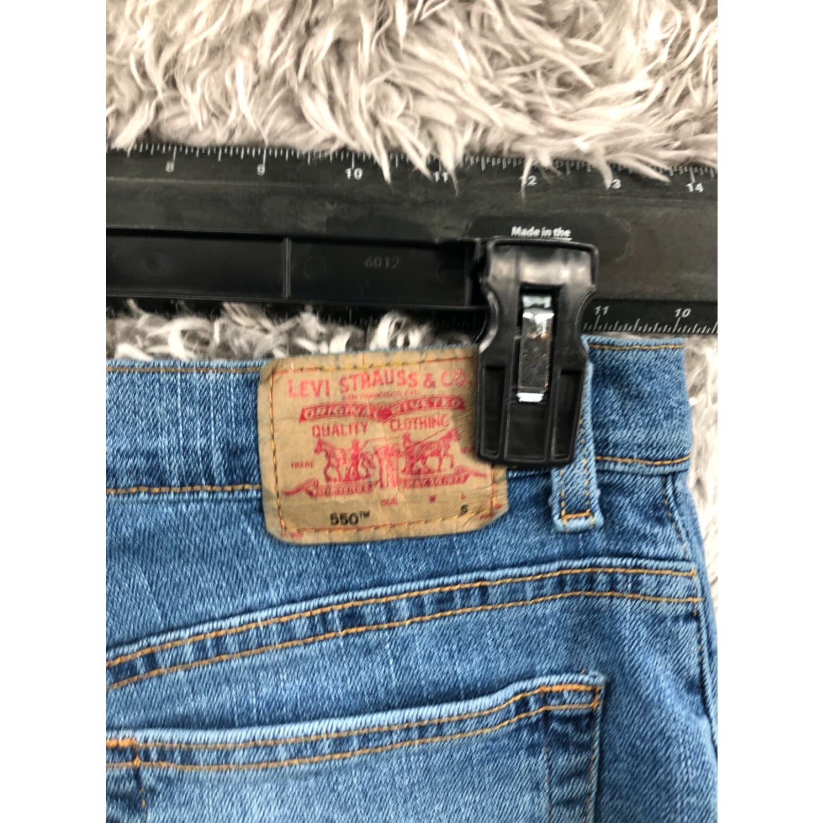 Levi's Levi's 550 Jeans Waist 32 Inseam 29 Regular Size 12 Womens Medium Wash Blue Relaxed Tapered Denim Size 34" / US 12 / IT 48 - 6 Thumbnail