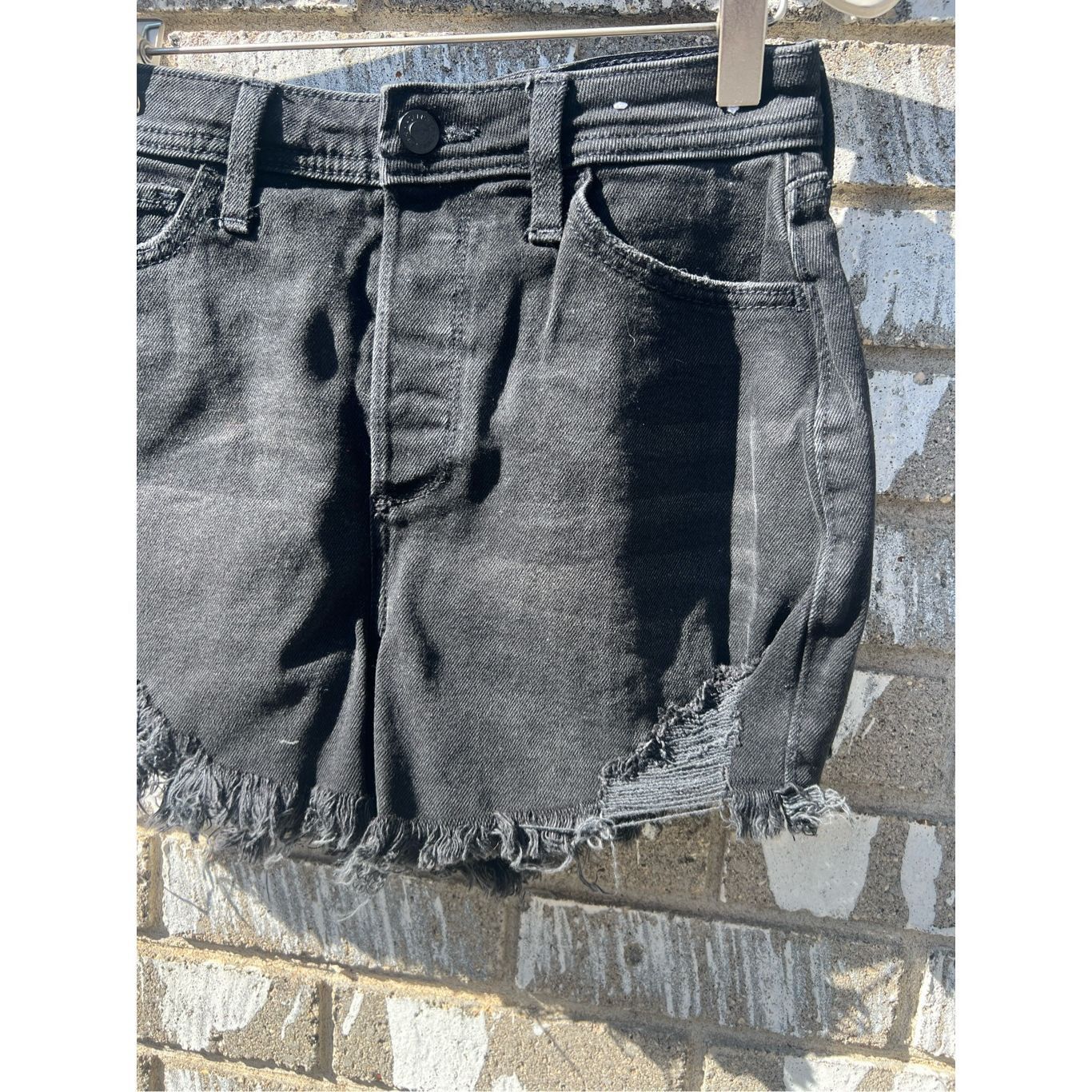 Hollister Hollister Black Curvy Ultra High-Rise Mom Short 3” Shorts Wo Size 25" / US 0 / IT 36 - 2 Thumbnail