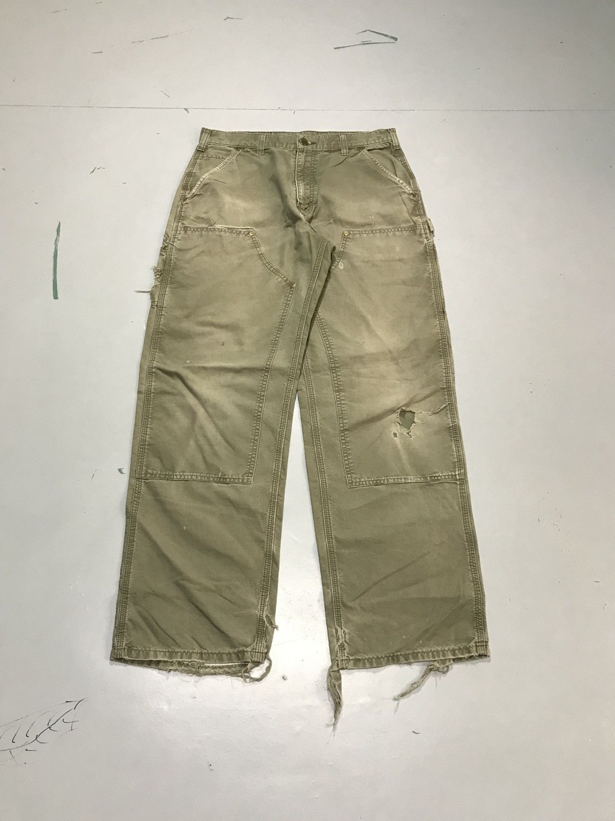 Carhartt Vintage carhartt B195 AGR double knee workwear Size US 32 / EU 48 - 1 Thumbnail