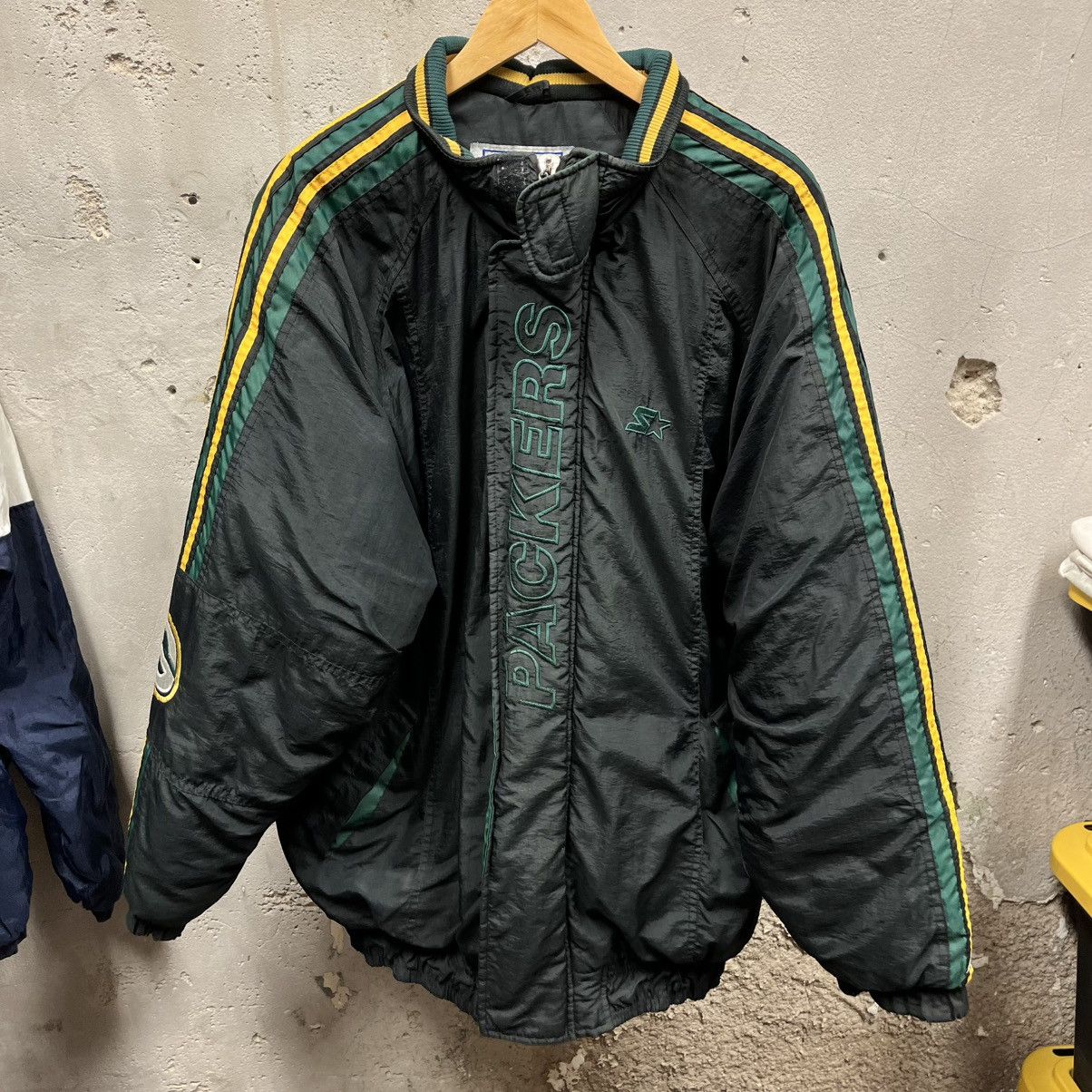 Starter × Vintage Starter Vintage 90s NFL Pro Line Green Bay Packers Coat XL Size US XL / EU 56 / 4 - 2 Thumbnail